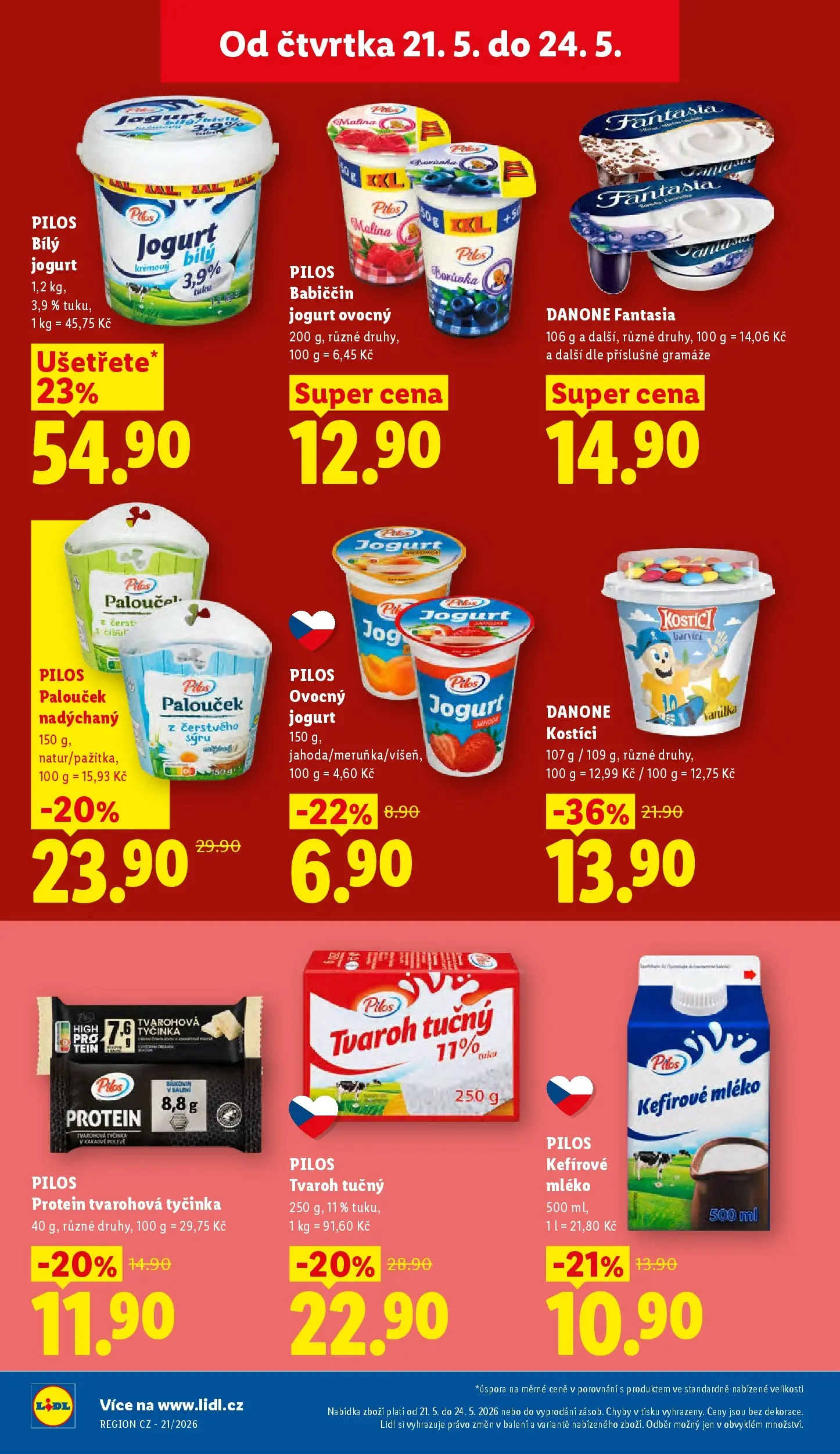 Lidl leták od 20.05.2026 - Nový akční leták | Strana: 16 | Produkty: Kefír, Kostici, Tvaroh, Cottage