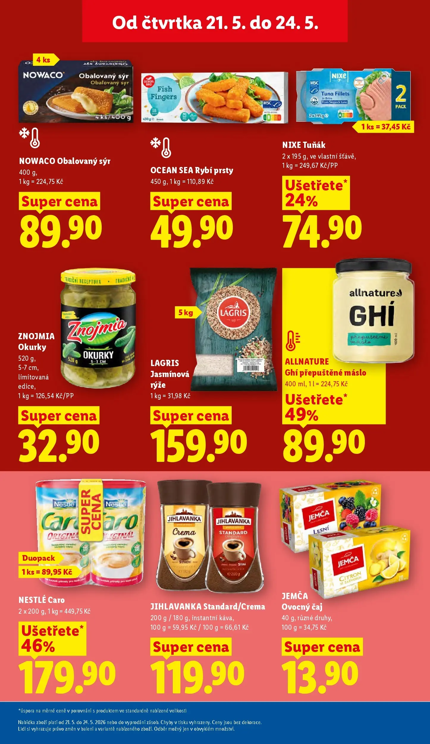 Lidl leták od 20.05.2026 - Nový akční leták | Strana: 17 | Produkty: Čaj, Instantní káva, Citron, Rybí prsty