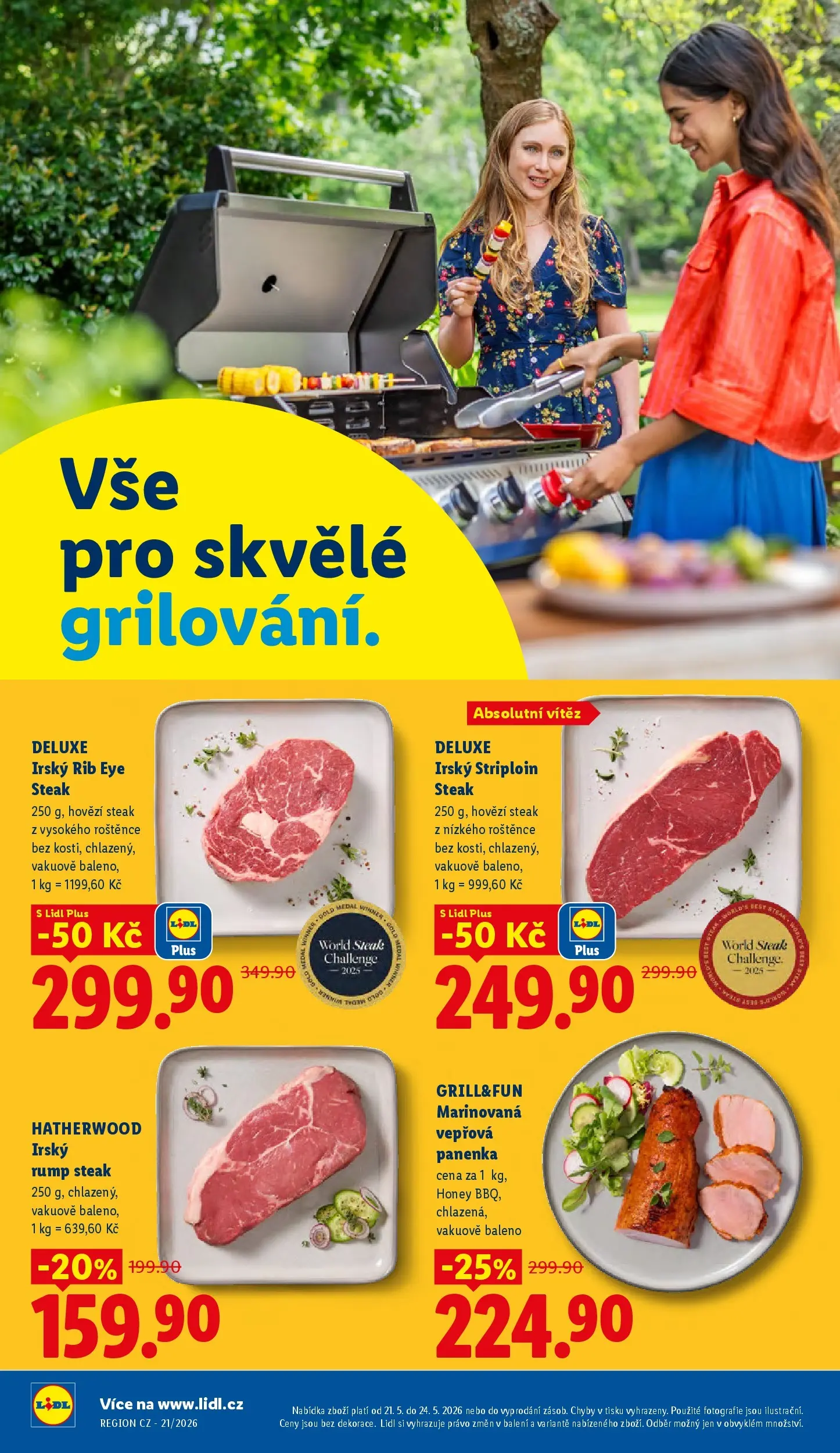 Lidl leták od 20.05.2026 - Nový akční leták | Strana: 22 | Produkty: Panenka, Steak, Vepřová panenka, Deluxe