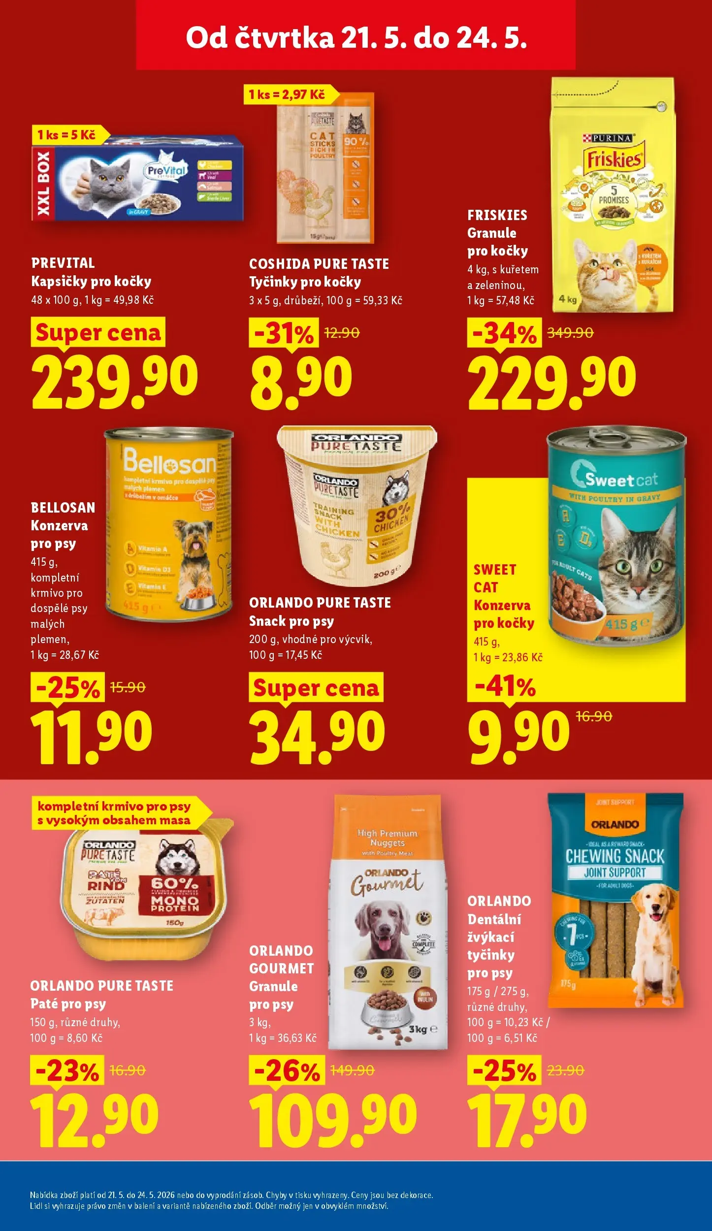 Lidl leták od 20.05.2026 - Nový akční leták | Strana: 39 | Produkty: Gourmet, Box, Purina, Friskies granule