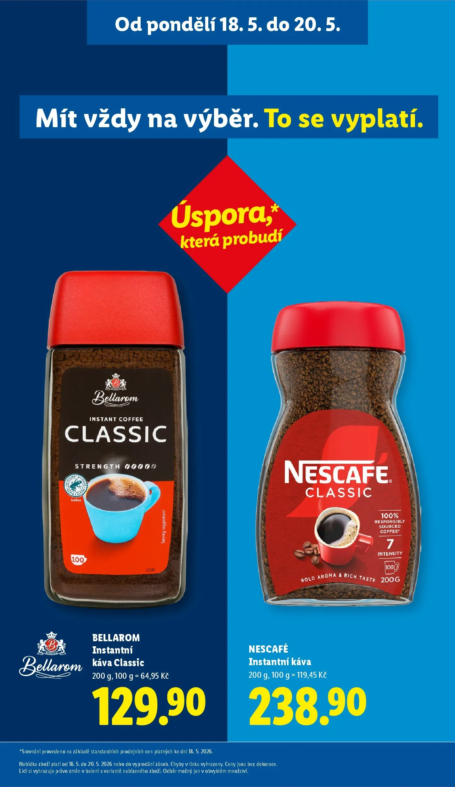 Lidl leták od 20.05.2026 - Nový akční leták | Strana: 42 | Produkty: Káva, Instantní káva, Nescafé, Bellarom