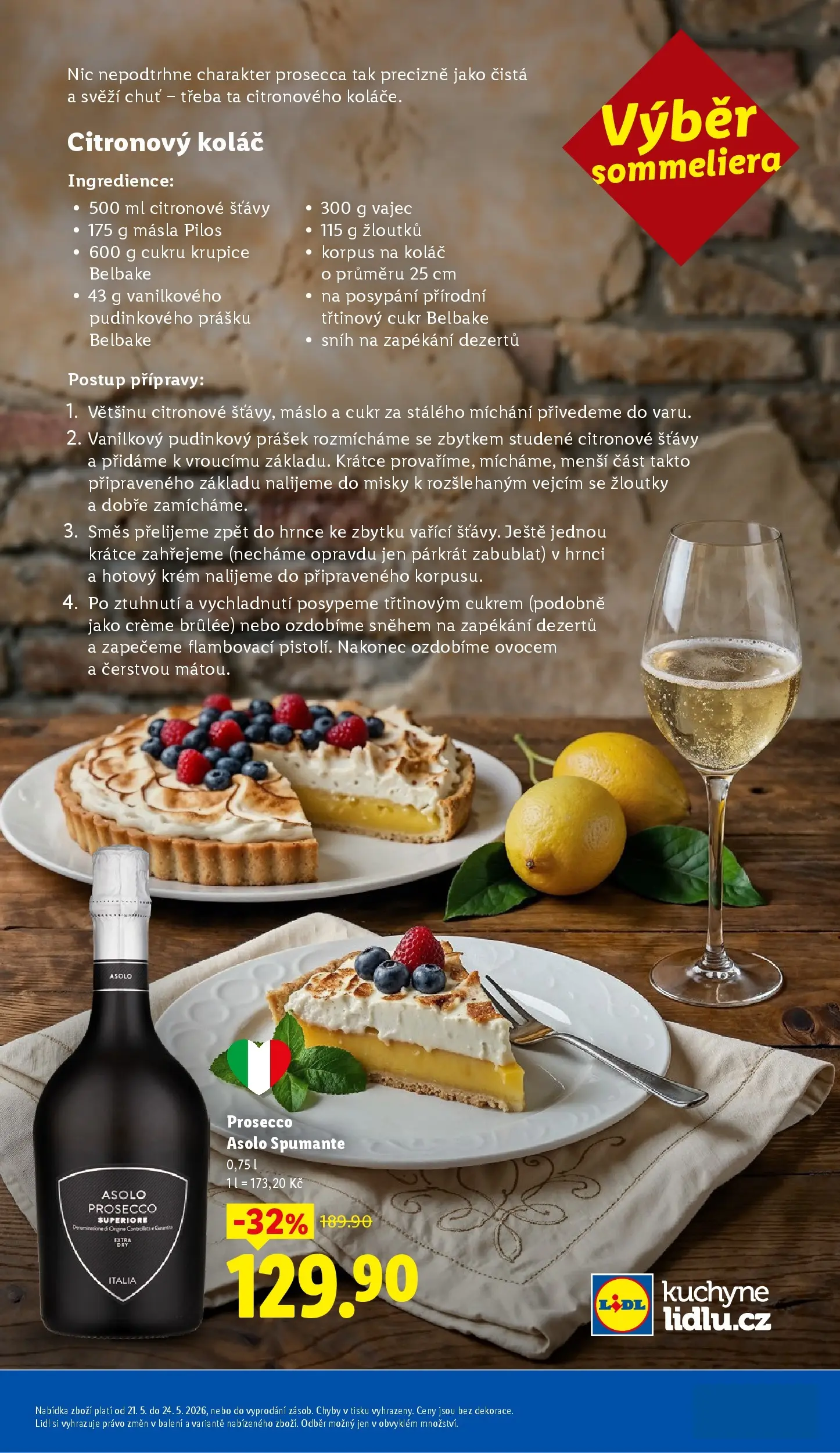 Lidl leták od 20.05.2026 - Nový akční leták | Strana: 49 | Produkty: Prosecco, Hrnce, Třtinový cukr, Crème brûlée