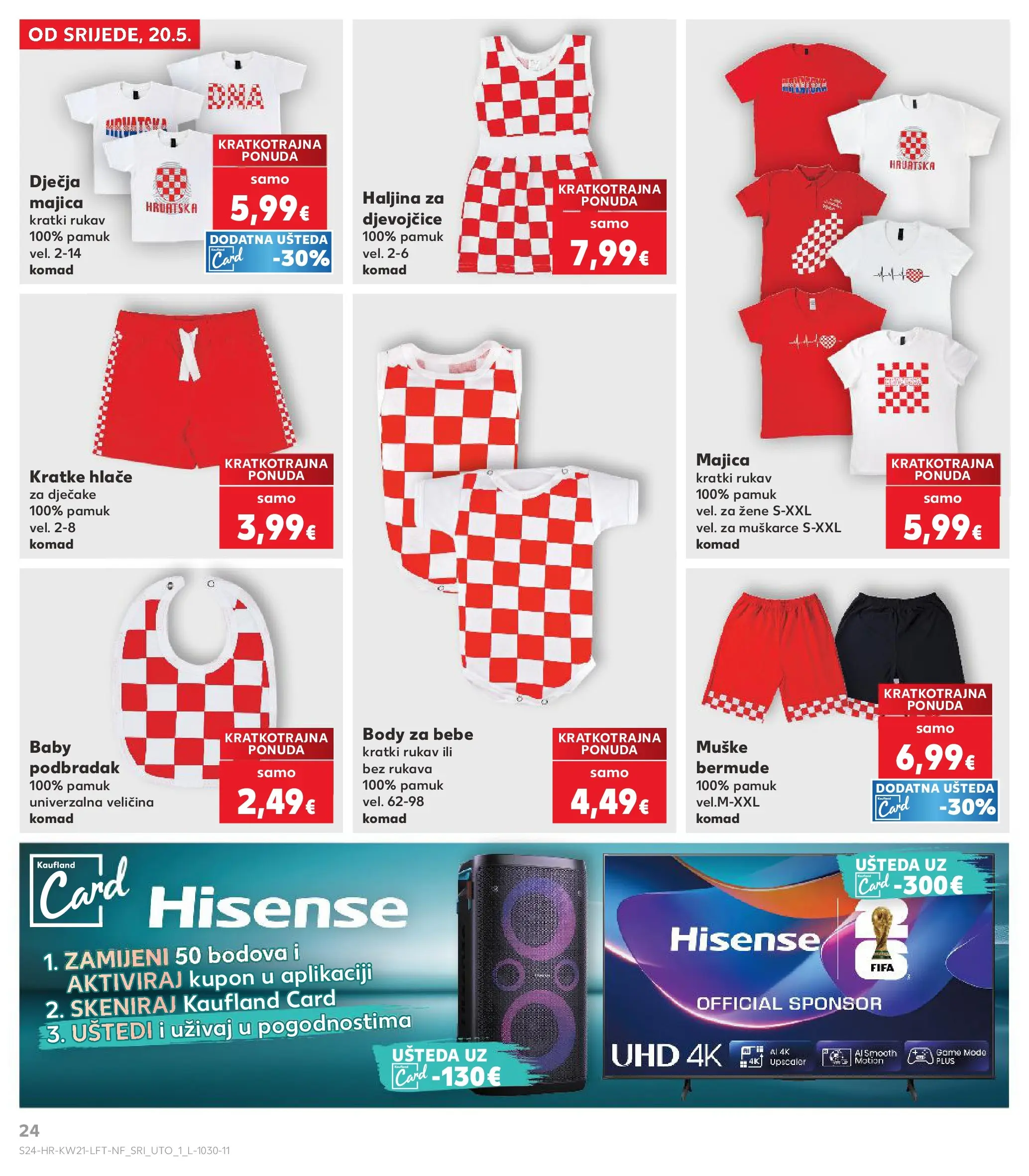 Kaufland - Kaufland katalog do 26.05.2026 novi od 19.05.2026 na listanje > letak digitalni | Stranica: 24 | Proizvodi: Majica, Hlače, Kratke hlače, Haljina