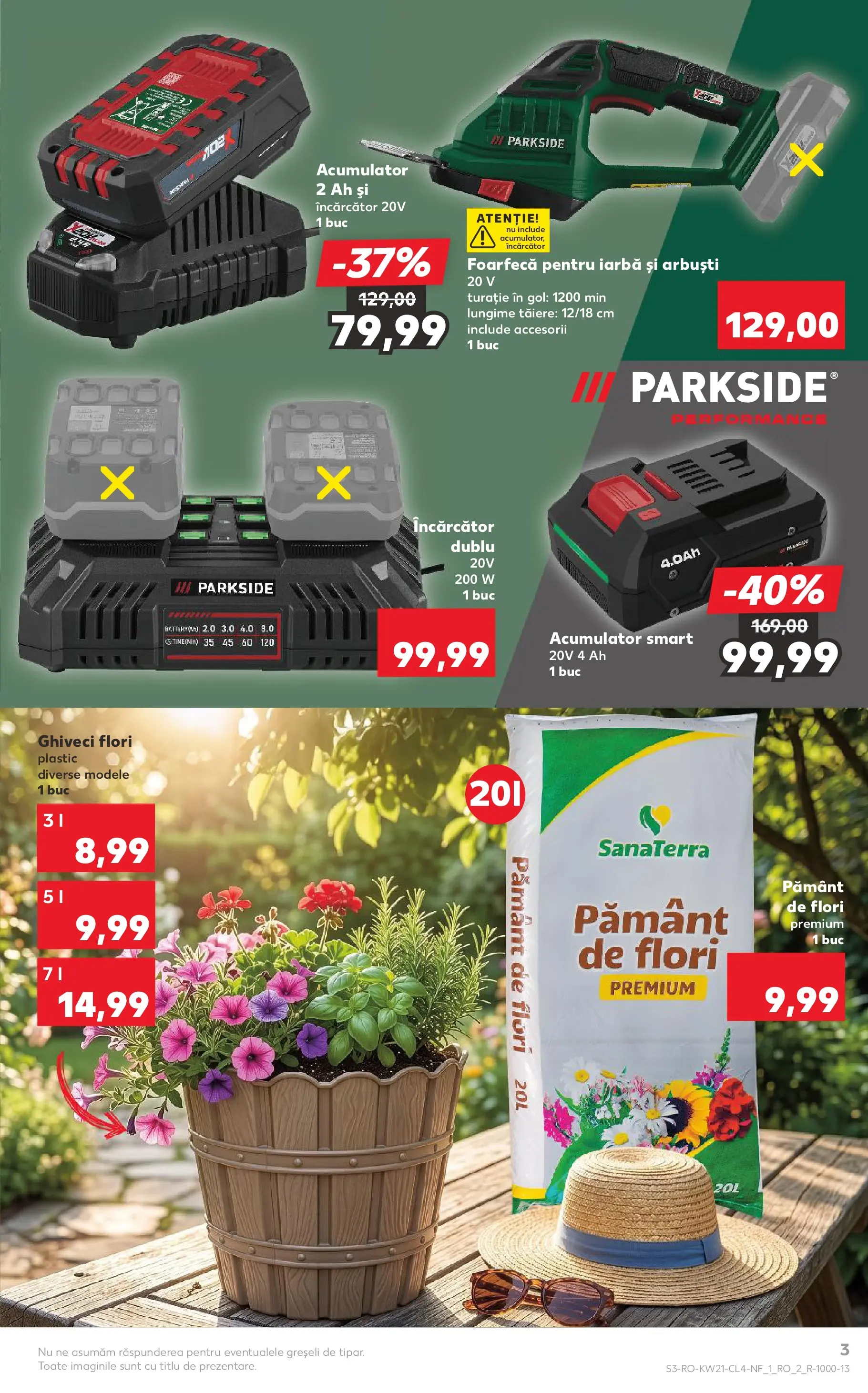 Kaufland Viseu de Sus 19.05.2026 - Revista si Oferta | Pagină: 3 | Produse: Încărcător, Ghiveci