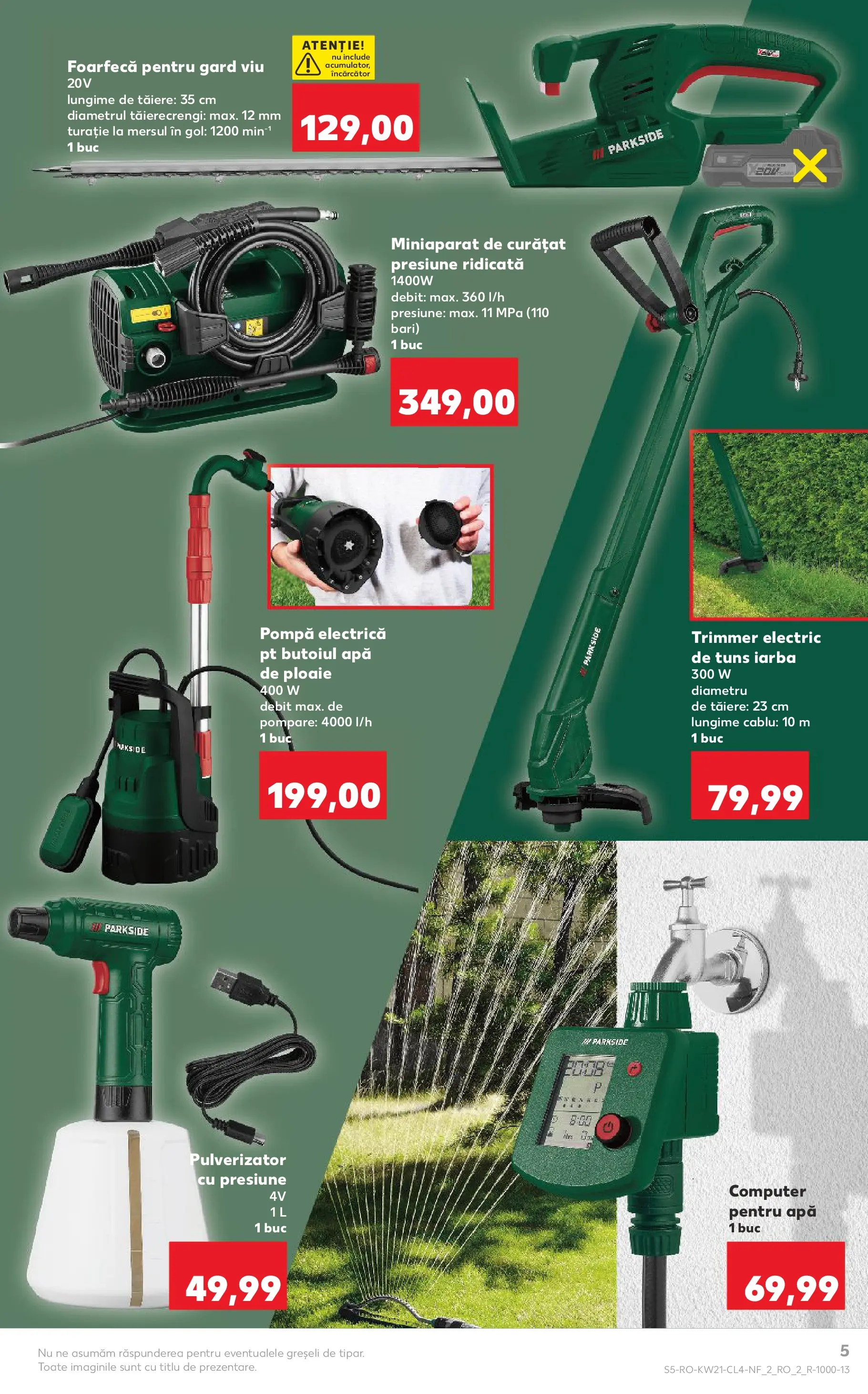 Kaufland Viseu de Sus 19.05.2026 - Revista si Oferta | Pagină: 5 | Produse: Trimmer, Încărcător, Cablu, Apă