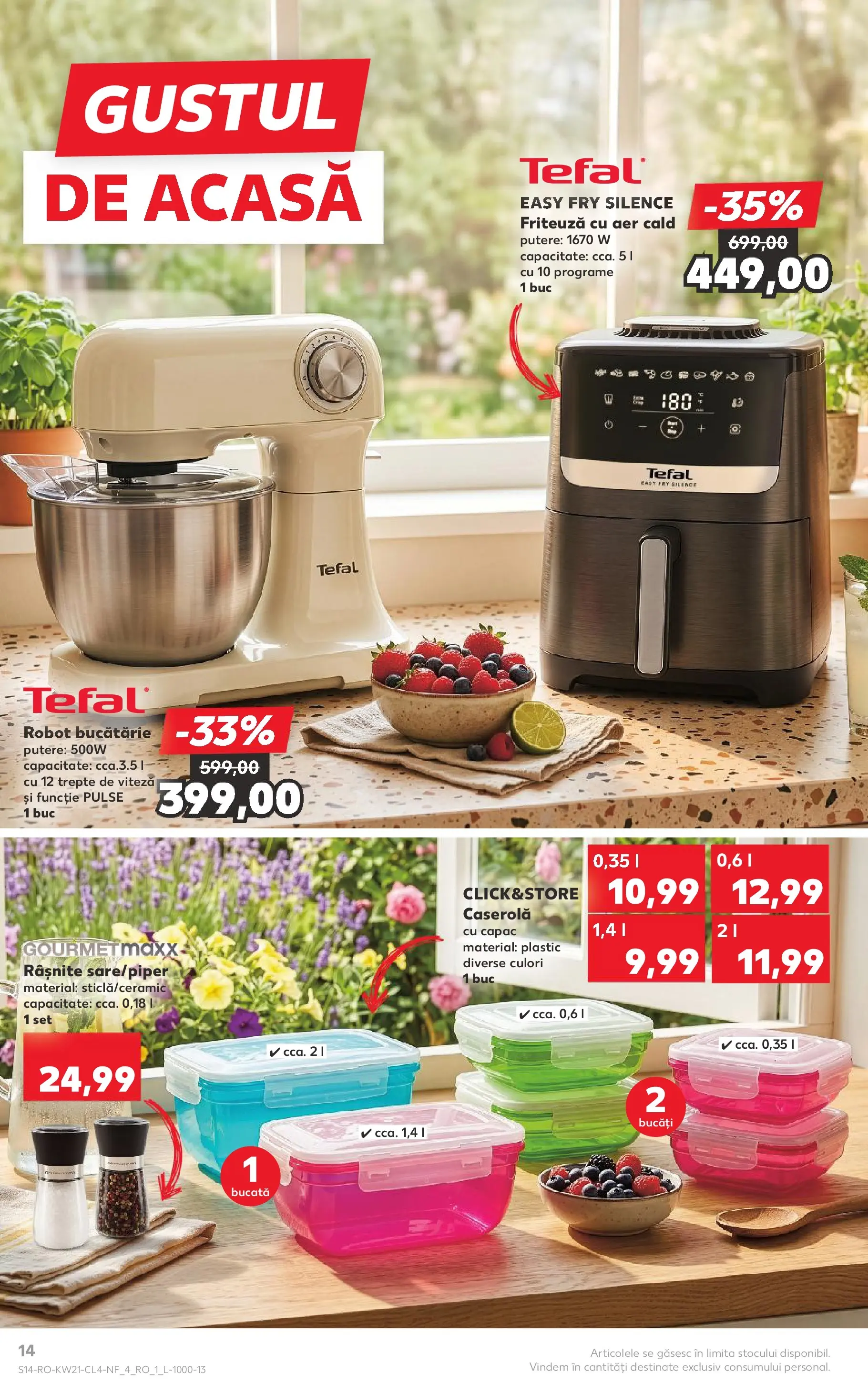 Kaufland Viseu de Sus 19.05.2026 - Revista si Oferta | Pagină: 14 | Produse: Ginseng, Robot, Friteuză, Bucătărie