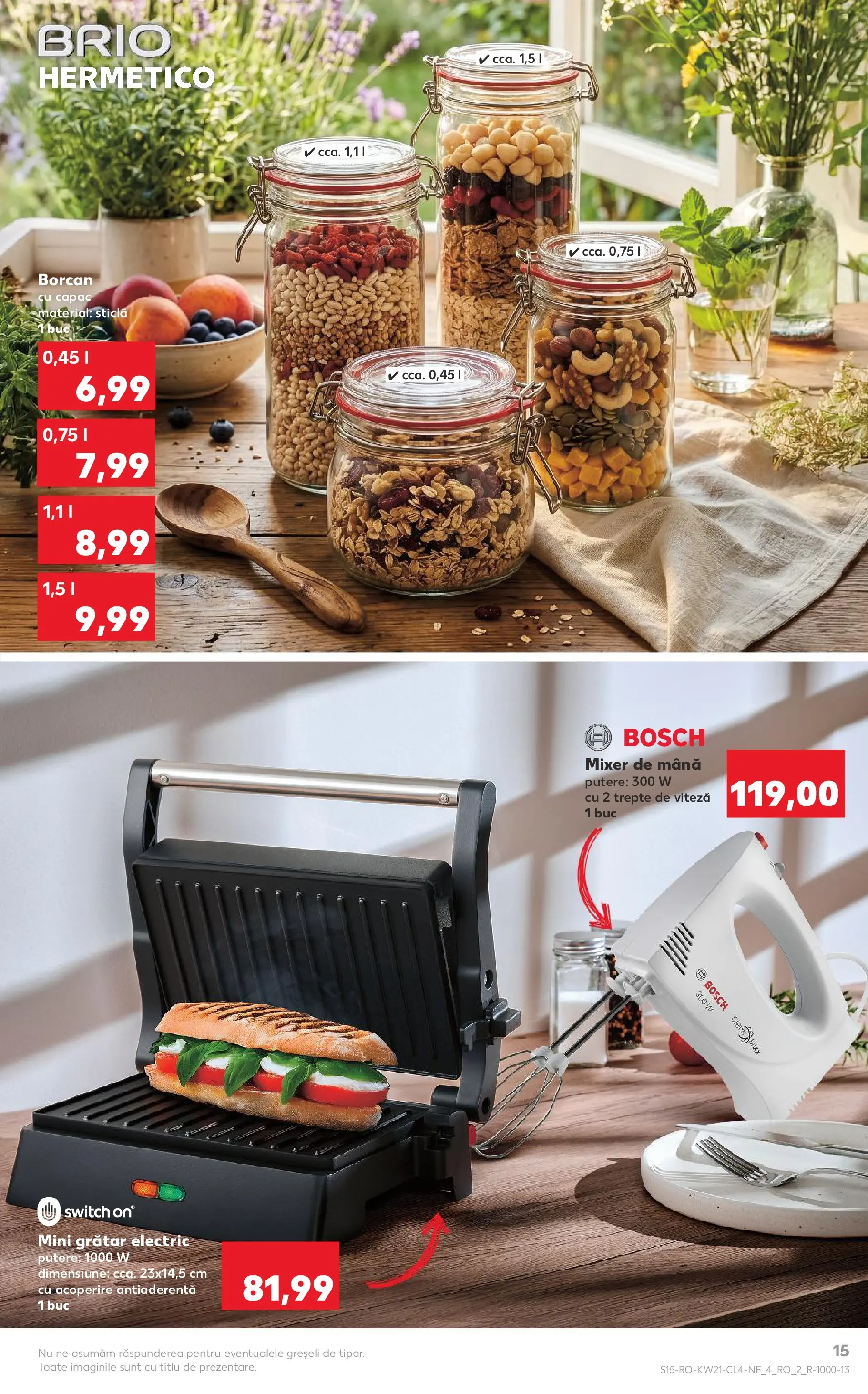 Kaufland Viseu de Sus 19.05.2026 - Revista si Oferta | Pagină: 15 | Produse: Grill, Mixer, Grătar, Borcan