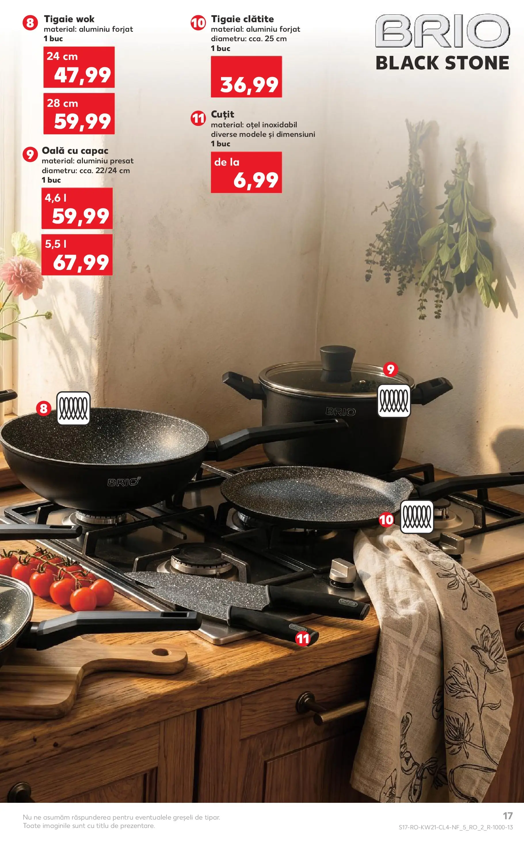 Kaufland Viseu de Sus 19.05.2026 - Revista si Oferta | Pagină: 17 | Produse: Tigaie, Oală, Cuțit, Clătite