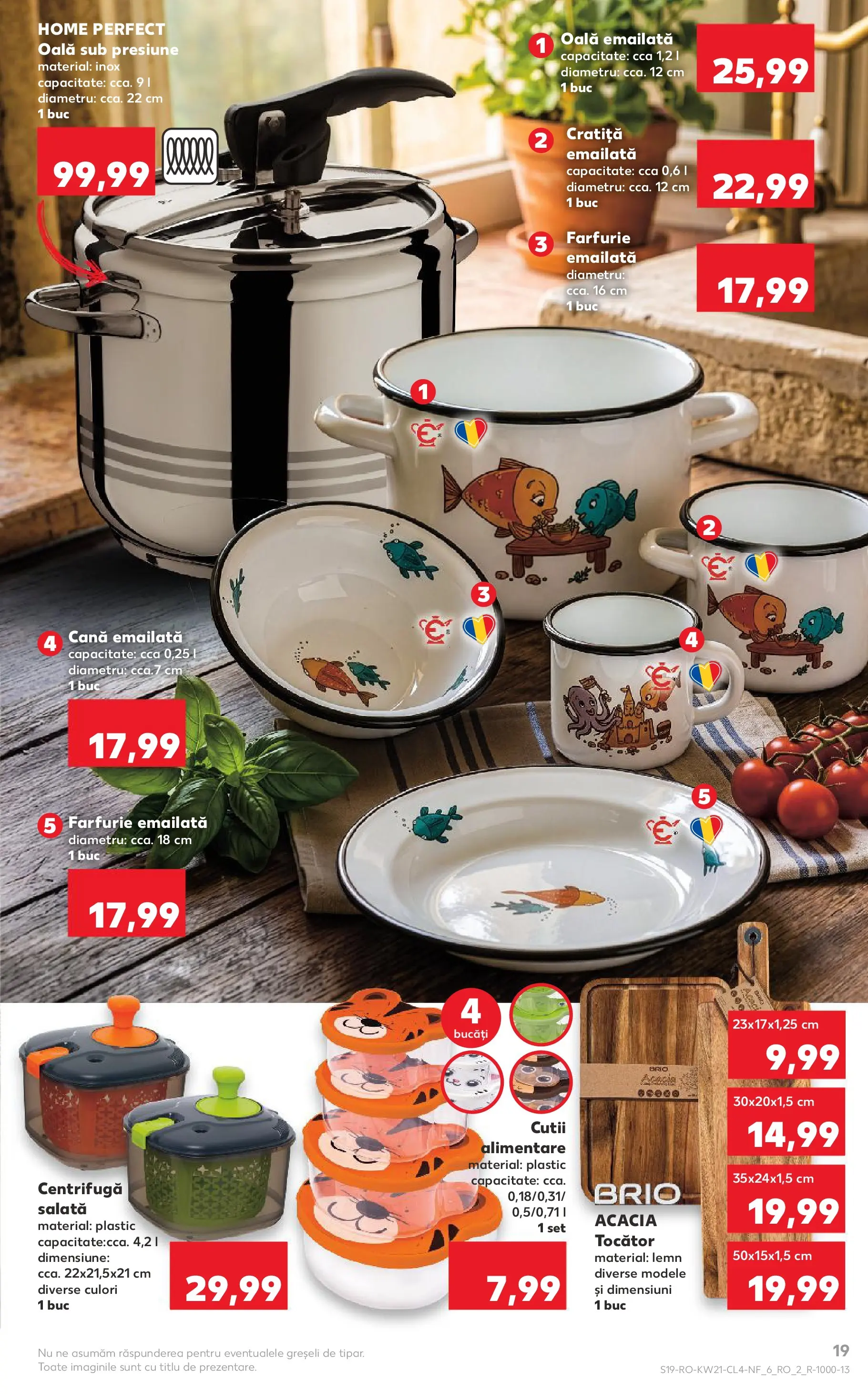 Kaufland Viseu de Sus 19.05.2026 - Revista si Oferta | Pagină: 19 | Produse: Cratiță, Oală, Farfurie, Tocător