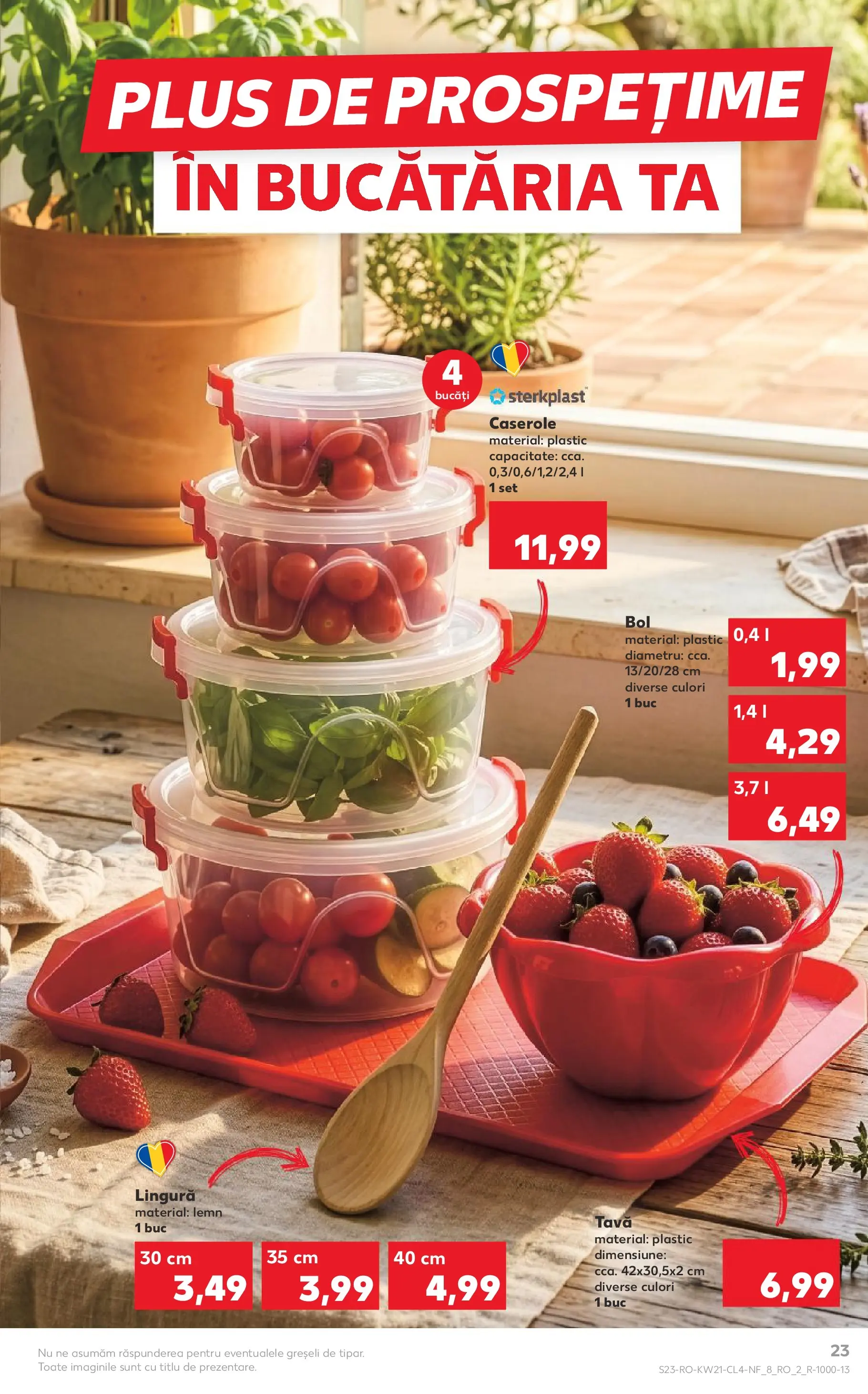 Kaufland Viseu de Sus 19.05.2026 - Revista si Oferta | Pagină: 23 | Produse: Caserole, Bol