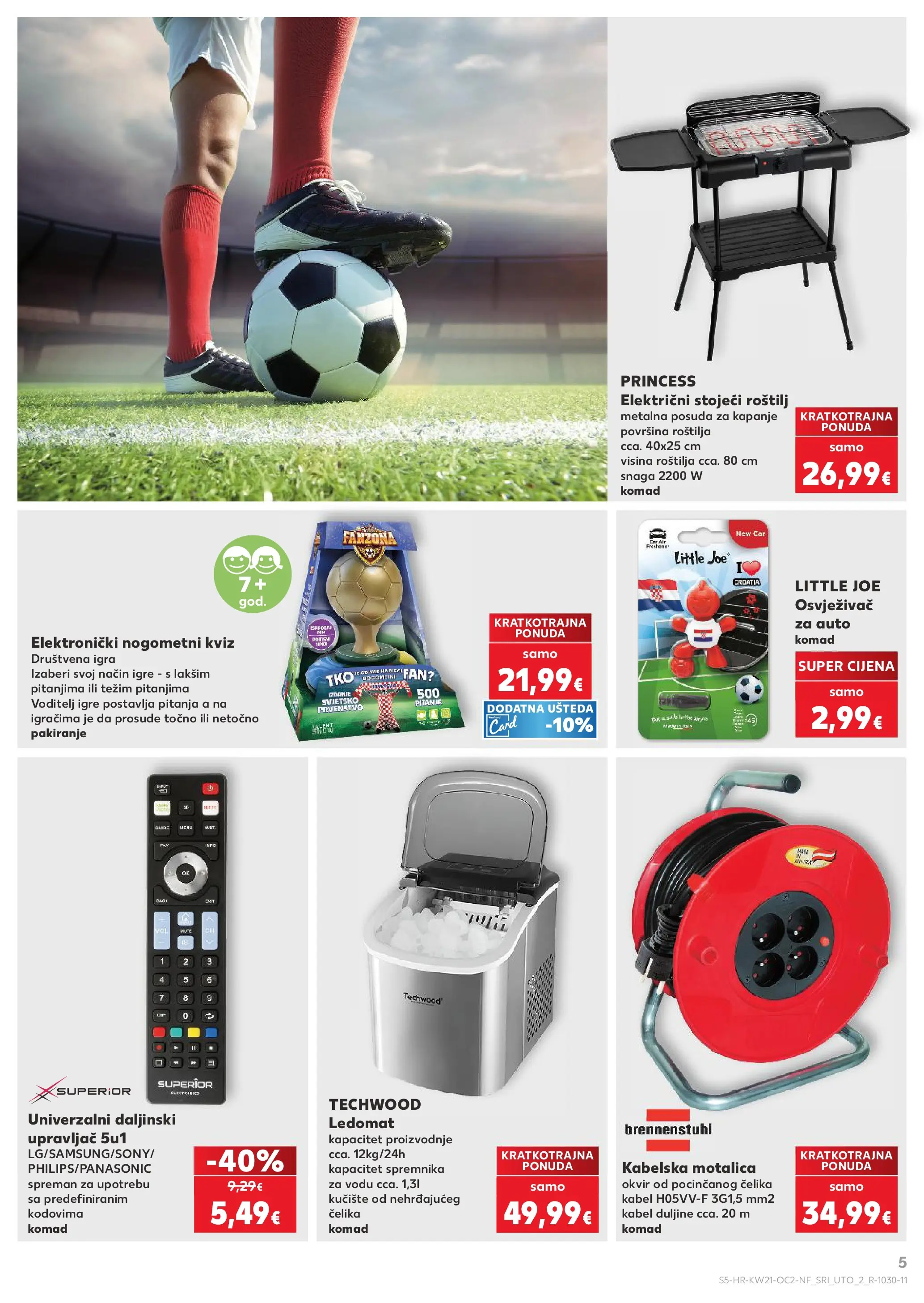 Kaufland - Kaufland katalog do 26.05.2026 novi od 19.05.2026 na listanje > letak digitalni | Stranica: 5 | Proizvodi: Ledomat, Kabelska motalica, Kabel, Igra