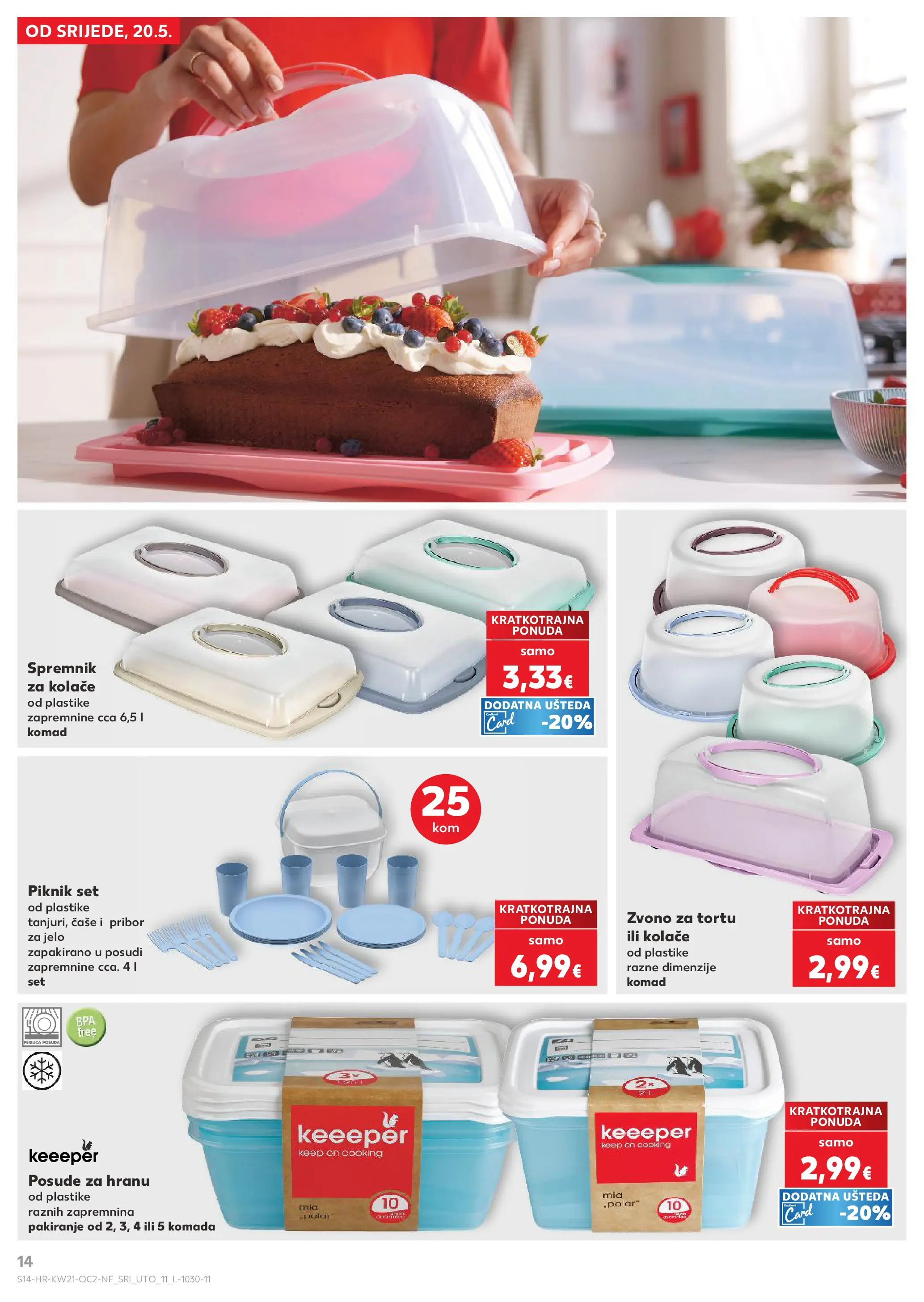 Kaufland - Kaufland katalog do 26.05.2026 novi od 19.05.2026 na listanje > letak digitalni | Stranica: 14 | Proizvodi: Čaše, Pribor za jelo