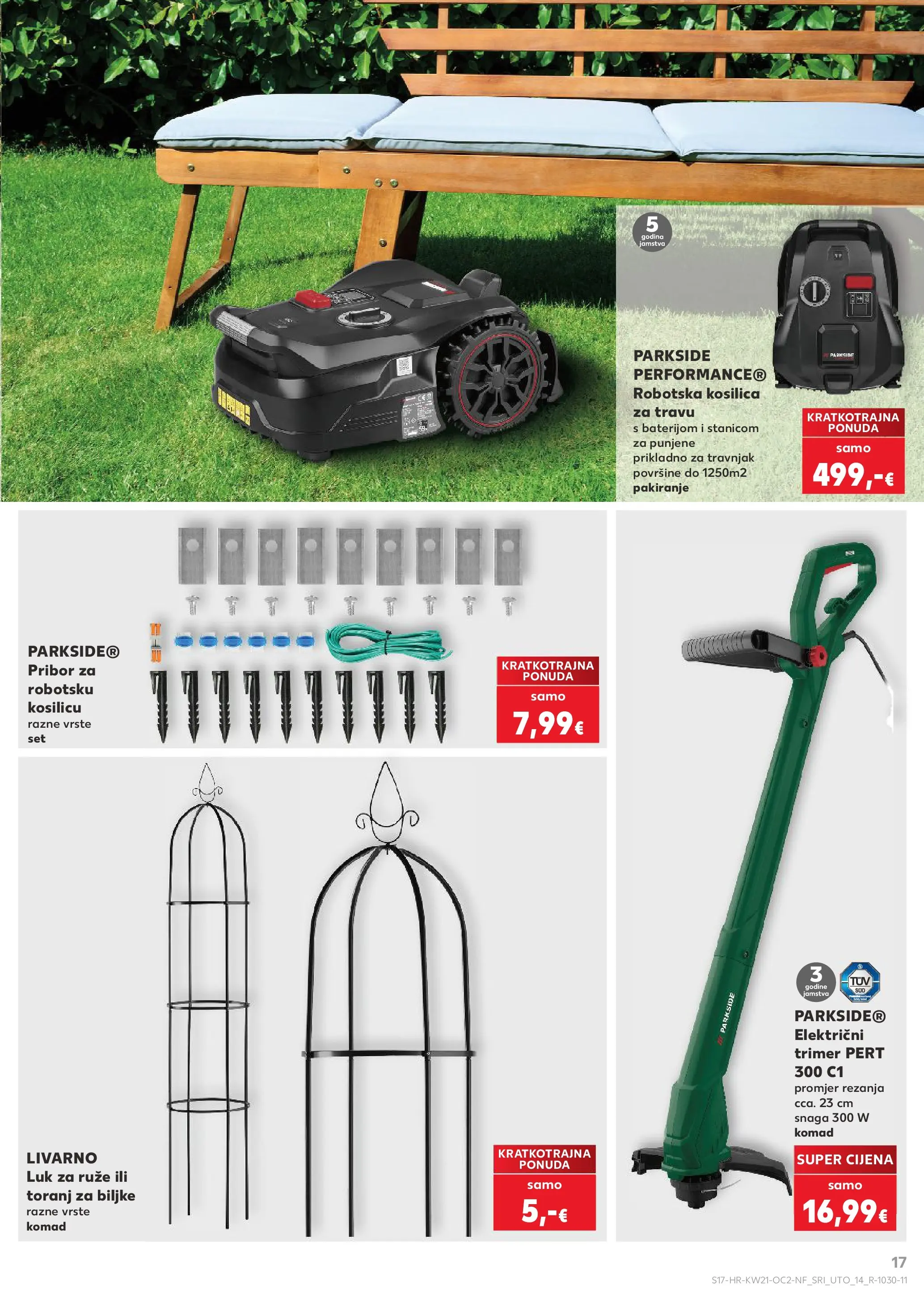 Kaufland - Kaufland katalog do 26.05.2026 novi od 19.05.2026 na listanje > letak digitalni | Stranica: 17 | Proizvodi: Kosilica, Luk, Trimer, Parkside