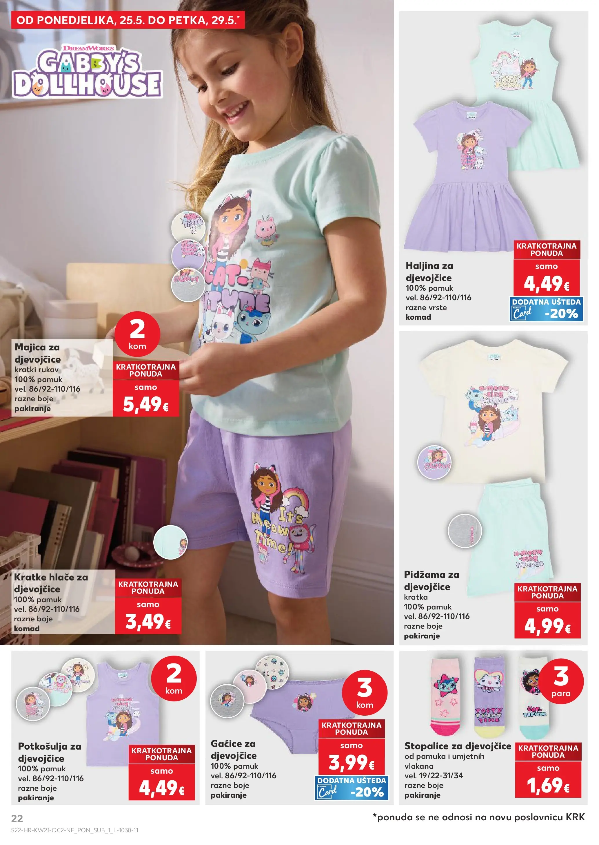 Kaufland - Kaufland katalog do 26.05.2026 novi od 19.05.2026 na listanje > letak digitalni | Stranica: 22 | Proizvodi: Hlače, Kratke hlače, Gaćice, Pidžama