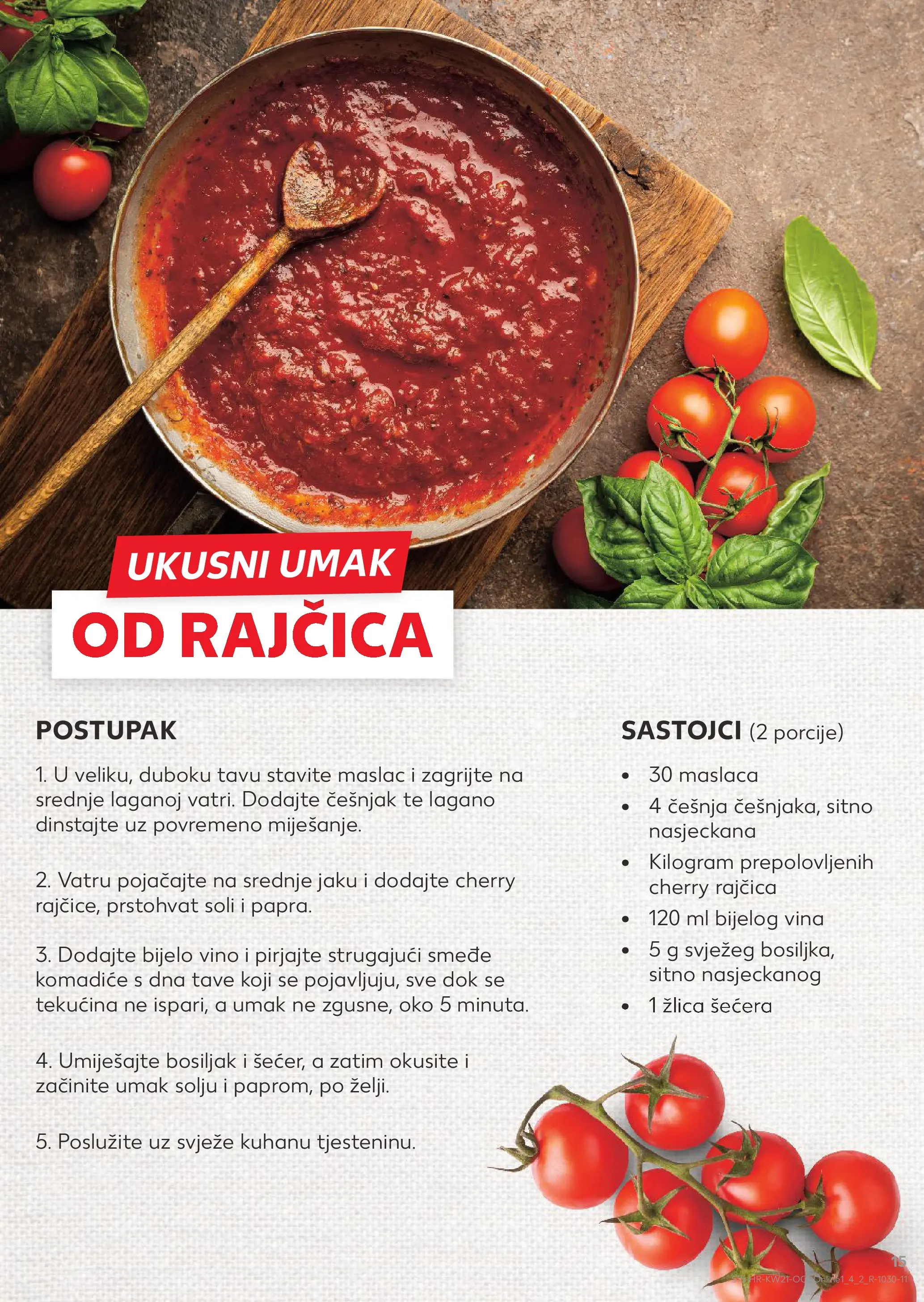 Kaufland - Kaufland katalog do 26.05.2026 novi od 19.05.2026 na listanje > letak digitalni | Stranica: 15 | Proizvodi: Maslac, Bosiljak, Češnjak, Rajčica