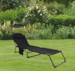 m&ouml;max Dornbirn - Ihr Trendm&ouml;belhaus in Dornbirn Gartenliege Bindox L ca. 55x24x185 cm Schwarz