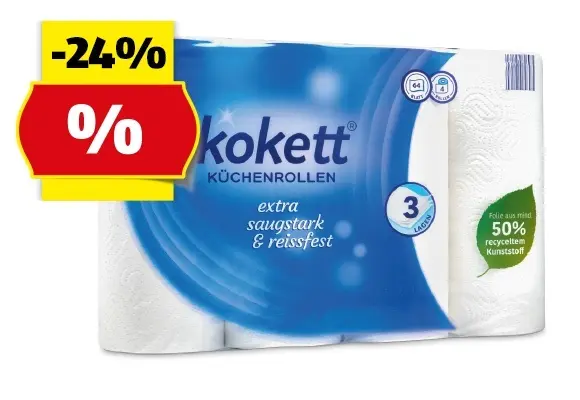 KOKETT K&uuml;chenrollen*, 4 x 64 Bl.