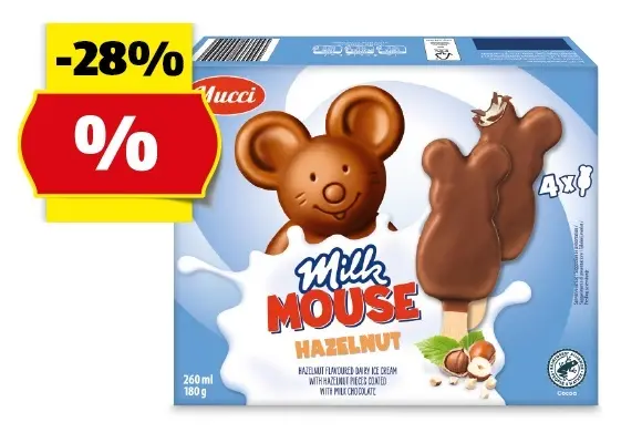MUCCI Milchmaus Stieleis*, 260 ml