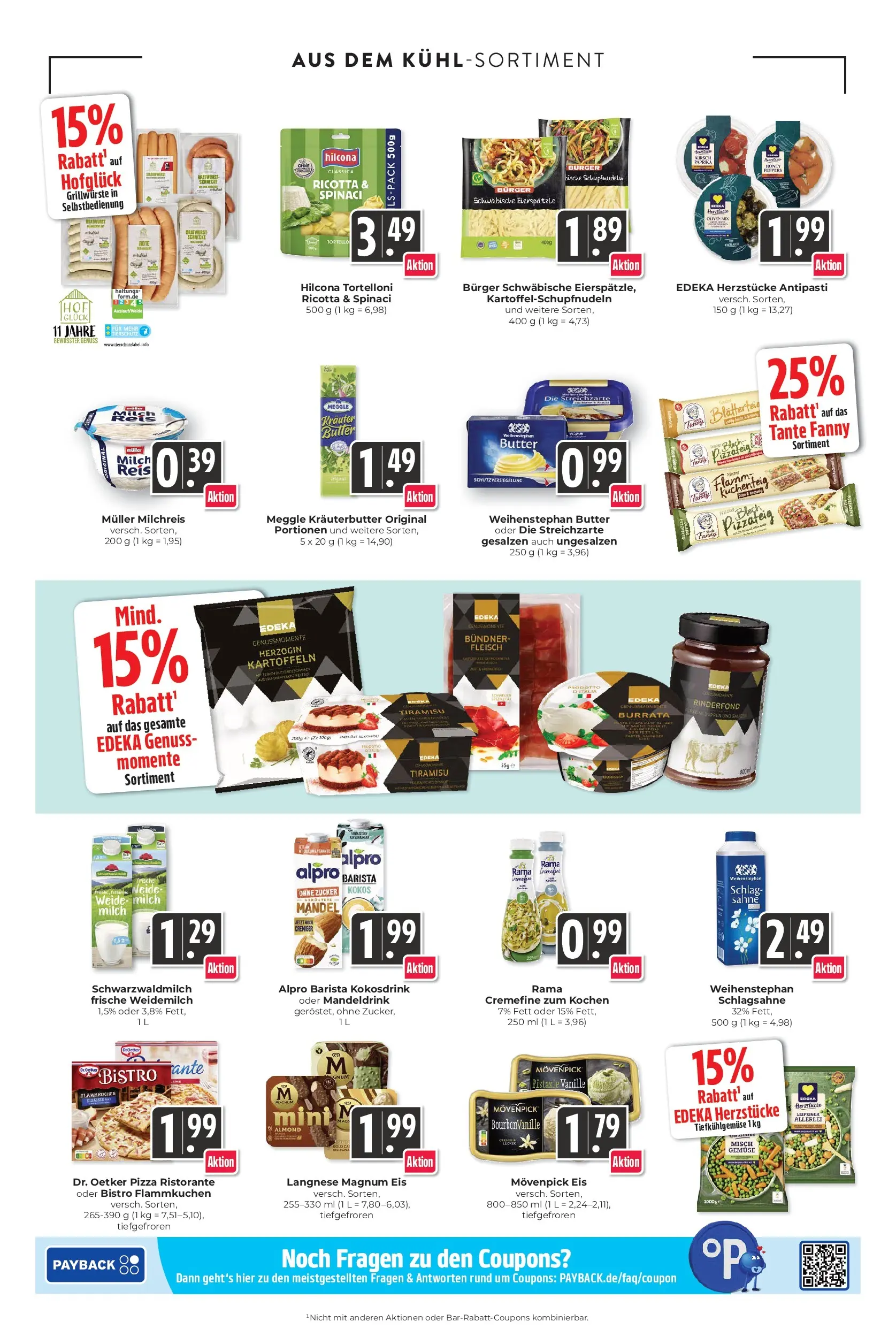 Edeka prospekt Schliengen	 (ab 17.05.2026) » Angebote Online | Seite: 12 | Produkte: Butter, Rama cremefine, Sahne, Fleisch