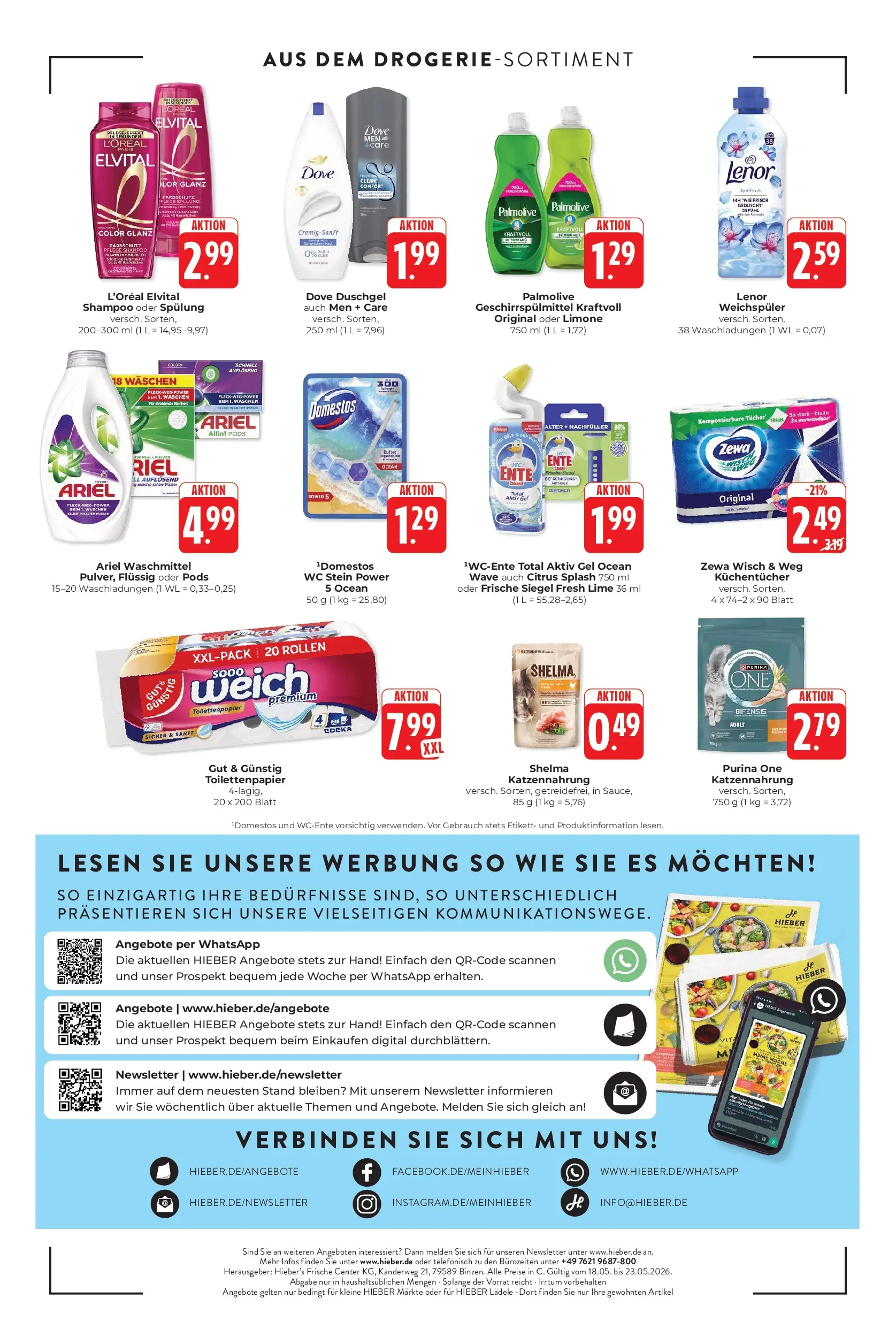 Edeka prospekt Schliengen	 (ab 17.05.2026) » Angebote Online | Seite: 16 | Produkte: Spülung, Weichspüler, Waschmittel, Ente