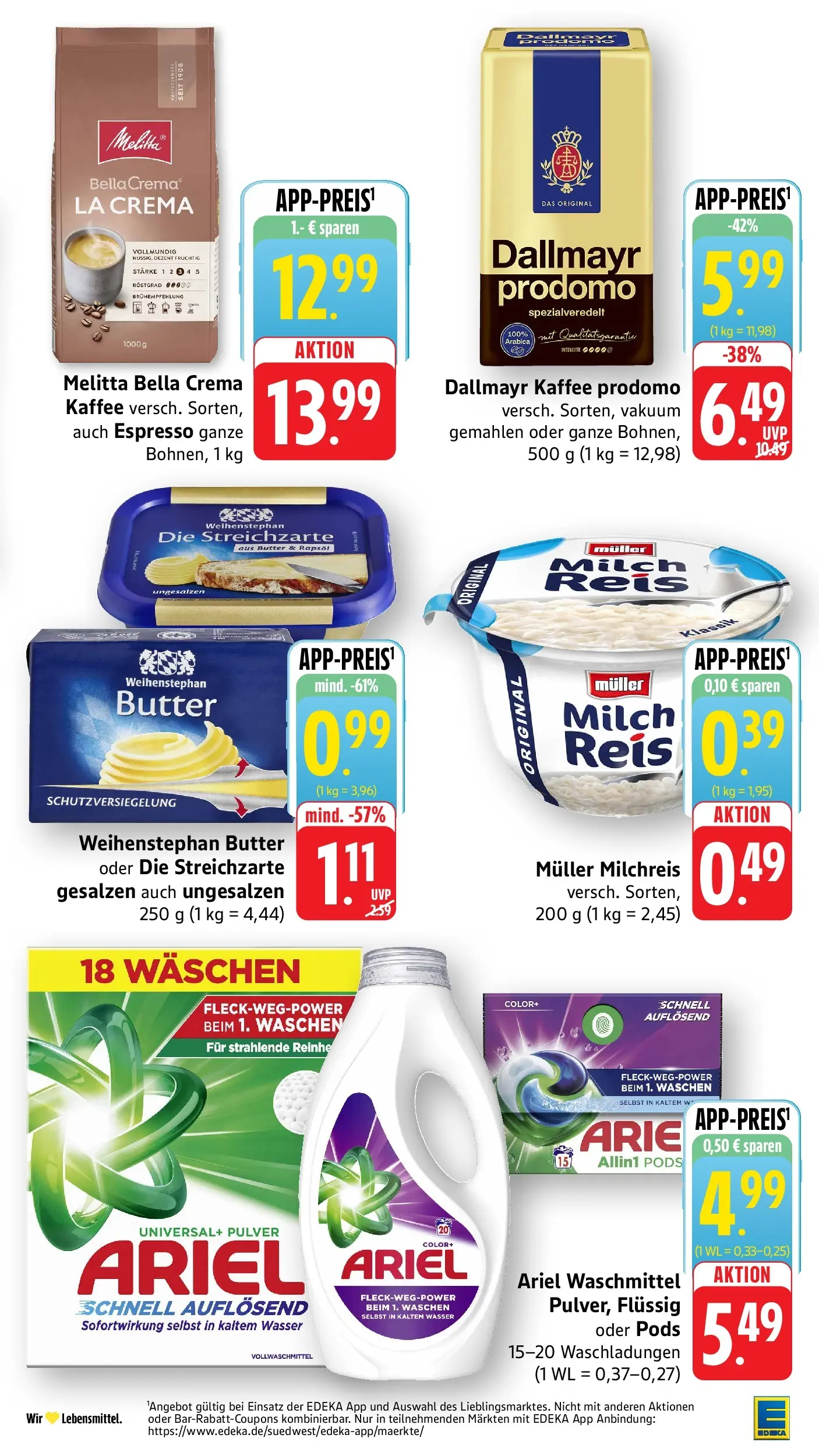 Edeka prospekt Weinheim	 (ab 17.05.2026) » Angebote Online | Seite: 7 | Produkte: Melitta, Melitta kaffee, Dallmayr, Reis