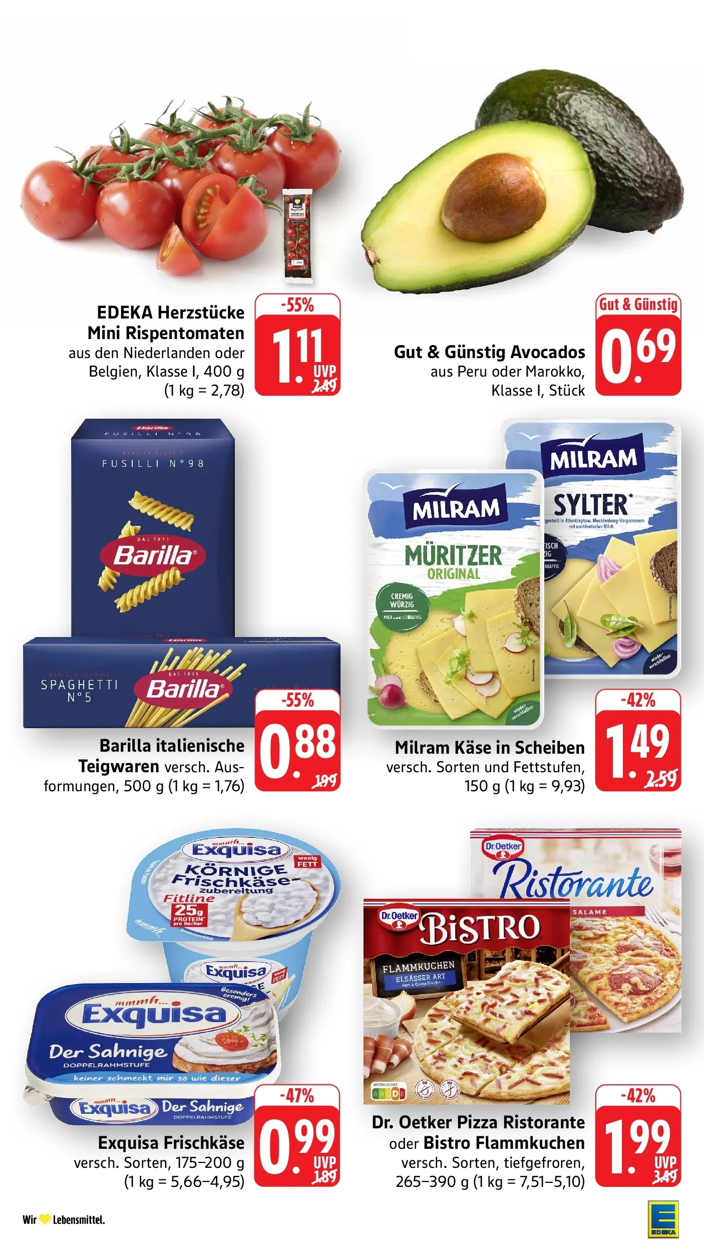 Edeka prospekt Weinheim	 (ab 17.05.2026) » Angebote Online | Seite: 11 | Produkte: Ristorante, Exquisa, Milram, Frischkase