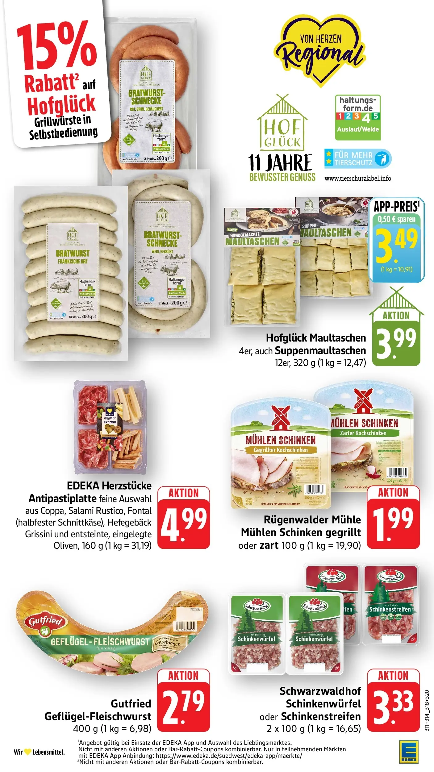 Edeka prospekt Weinheim	 (ab 17.05.2026) » Angebote Online | Seite: 24 | Produkte: Mühle, Bratwurst, Salami, Schinken