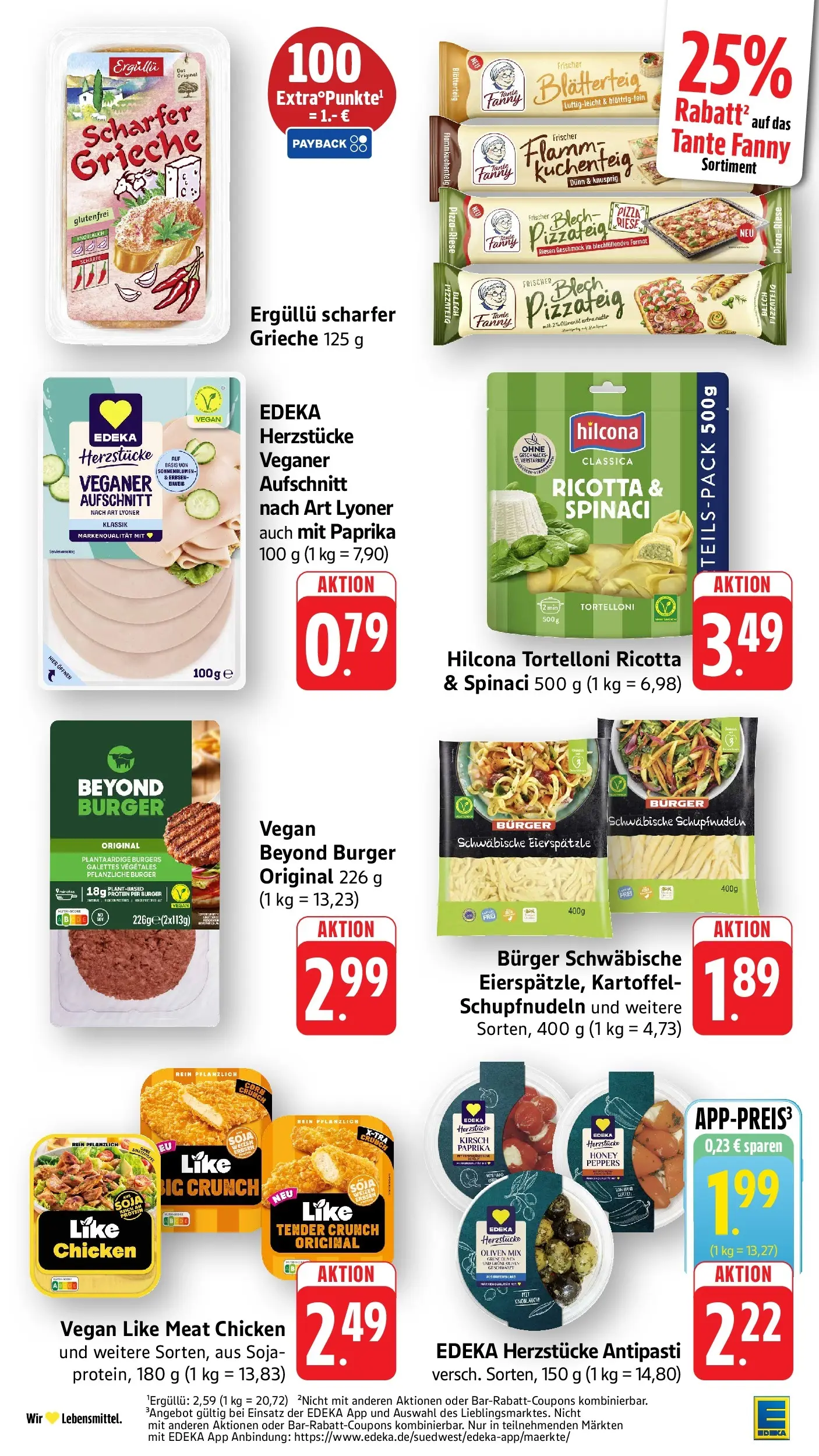 Edeka prospekt Weinheim	 (ab 17.05.2026) » Angebote Online | Seite: 25 | Produkte: Burger, Like meat, Pizza, Erbsen