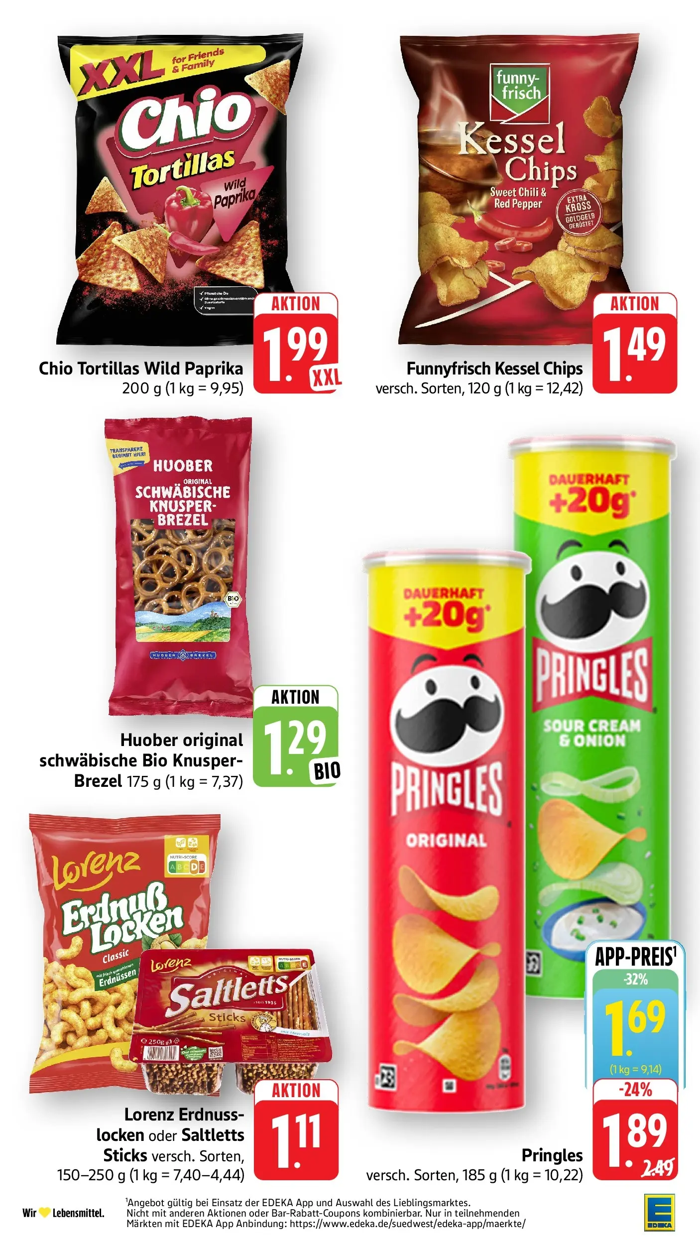 Edeka prospekt Weinheim	 (ab 17.05.2026) » Angebote Online | Seite: 31 | Produkte: Paprika, Chio tortillas, Pringles, Chips