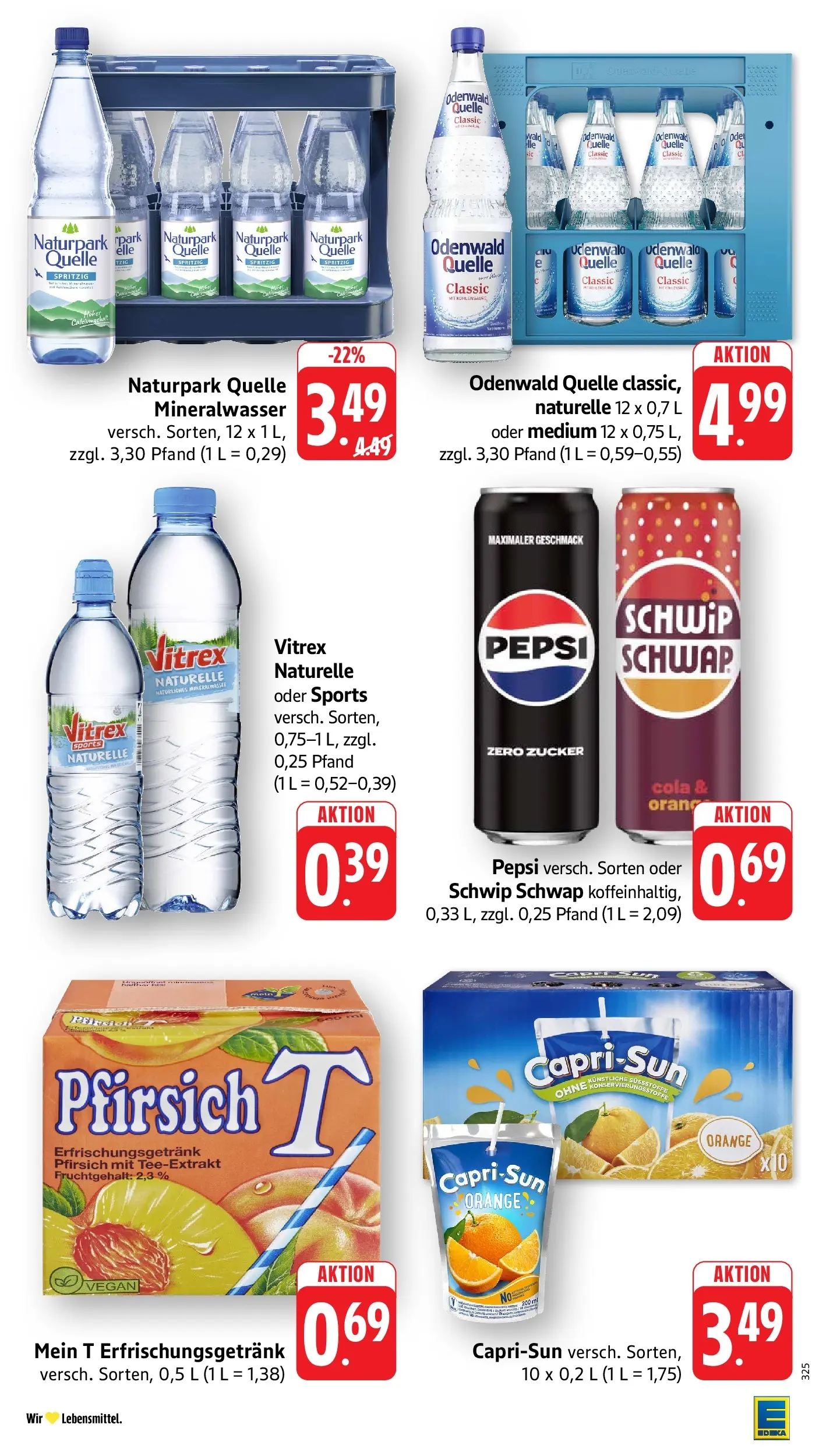 Edeka prospekt Weinheim	 (ab 17.05.2026) » Angebote Online | Seite: 38 | Produkte: Schwip schwap, Mineralwasser, Pfirsich, Pepsi