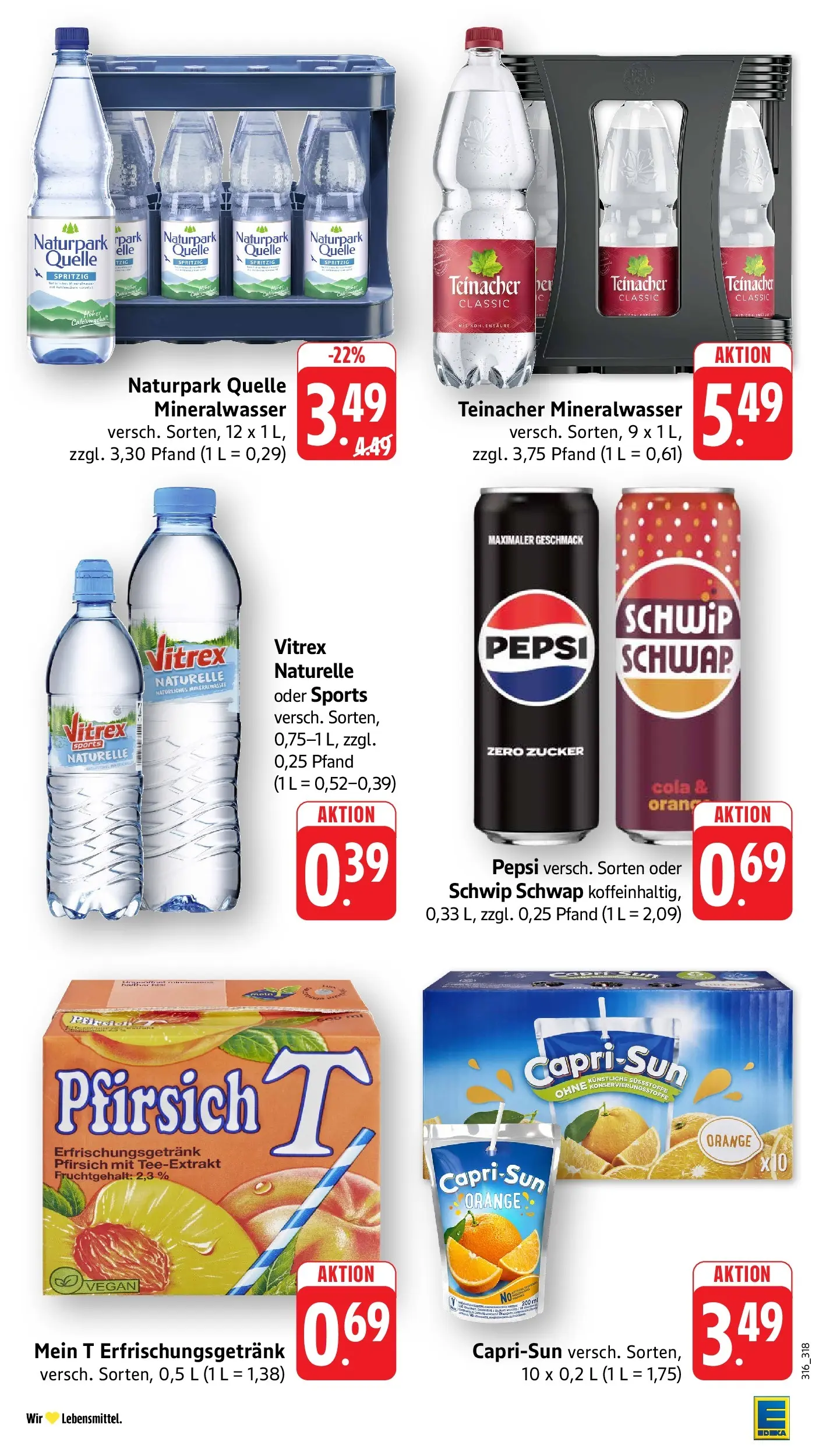 Edeka prospekt Heilbronn	 (ab 17.05.2026) » Angebote Online | Seite: 38 | Produkte: Cola, Zucker, Pfirsich, Pepsi