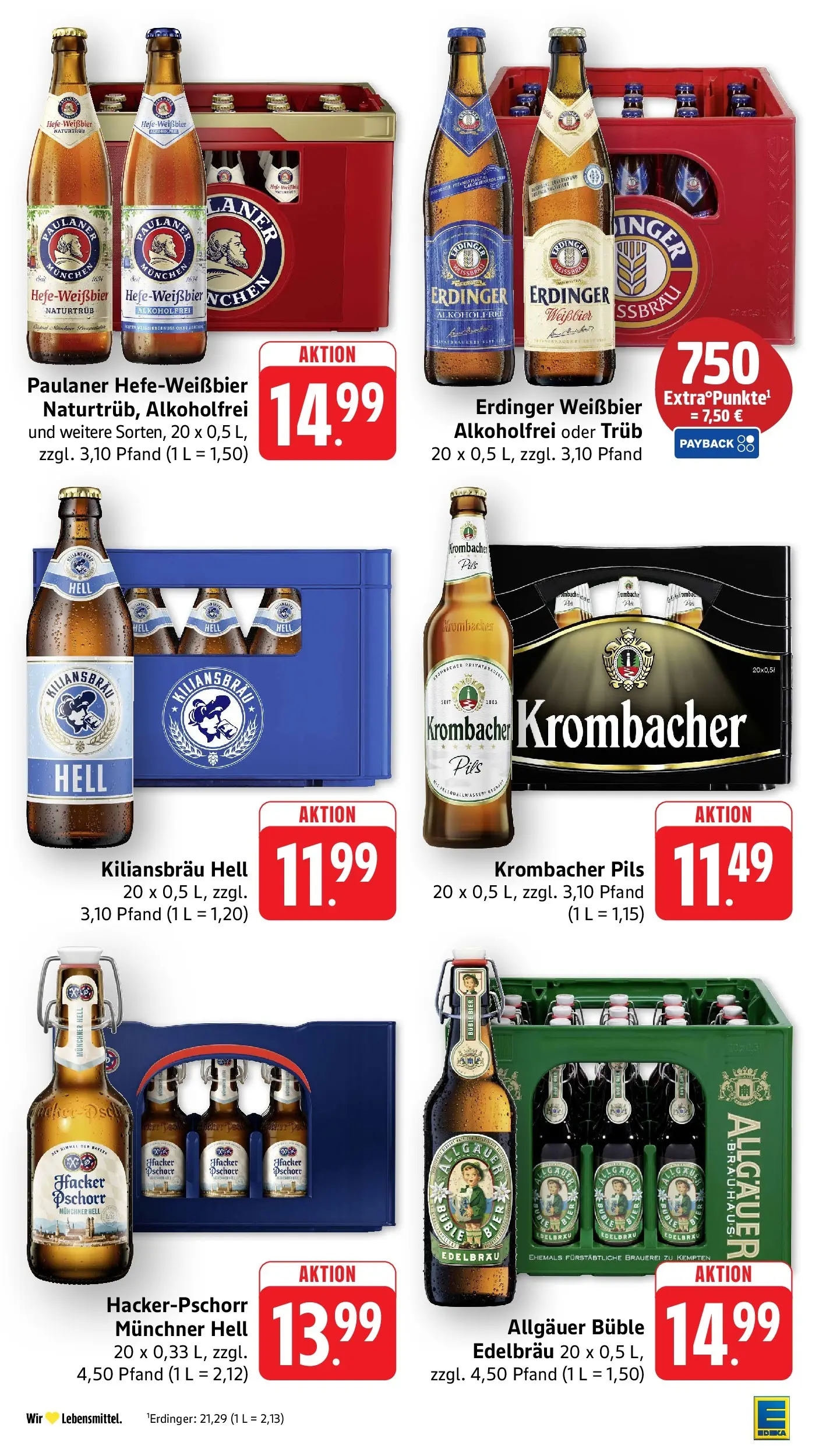 Edeka prospekt Weinheim	 (ab 17.05.2026) » Angebote Online | Seite: 41 | Produkte: Bier, Weißbier, Krombacher, Paulaner