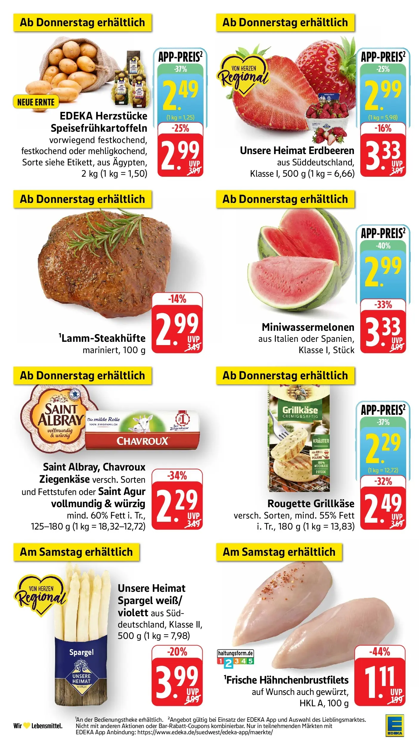 Edeka prospekt Weinheim	 (ab 17.05.2026) » Angebote Online | Seite: 46 | Produkte: Ziegenkäse, Spargel, Steak, Erdbeeren