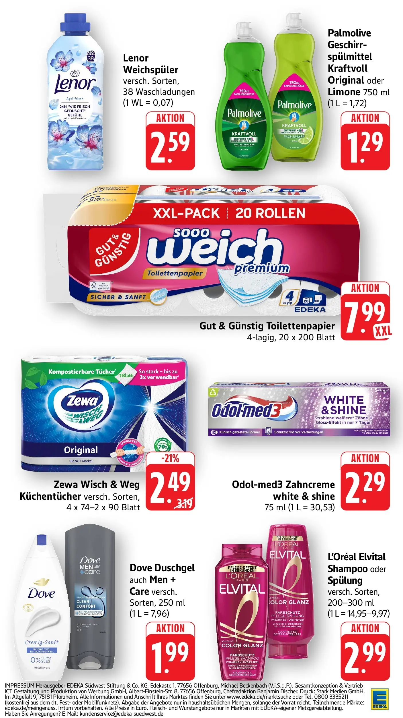 Edeka prospekt Ettenheim	 (ab 17.05.2026) » Angebote Online | Seite: 42 | Produkte: Zewa, Spülung, Fleisch, Toilettenpapier
