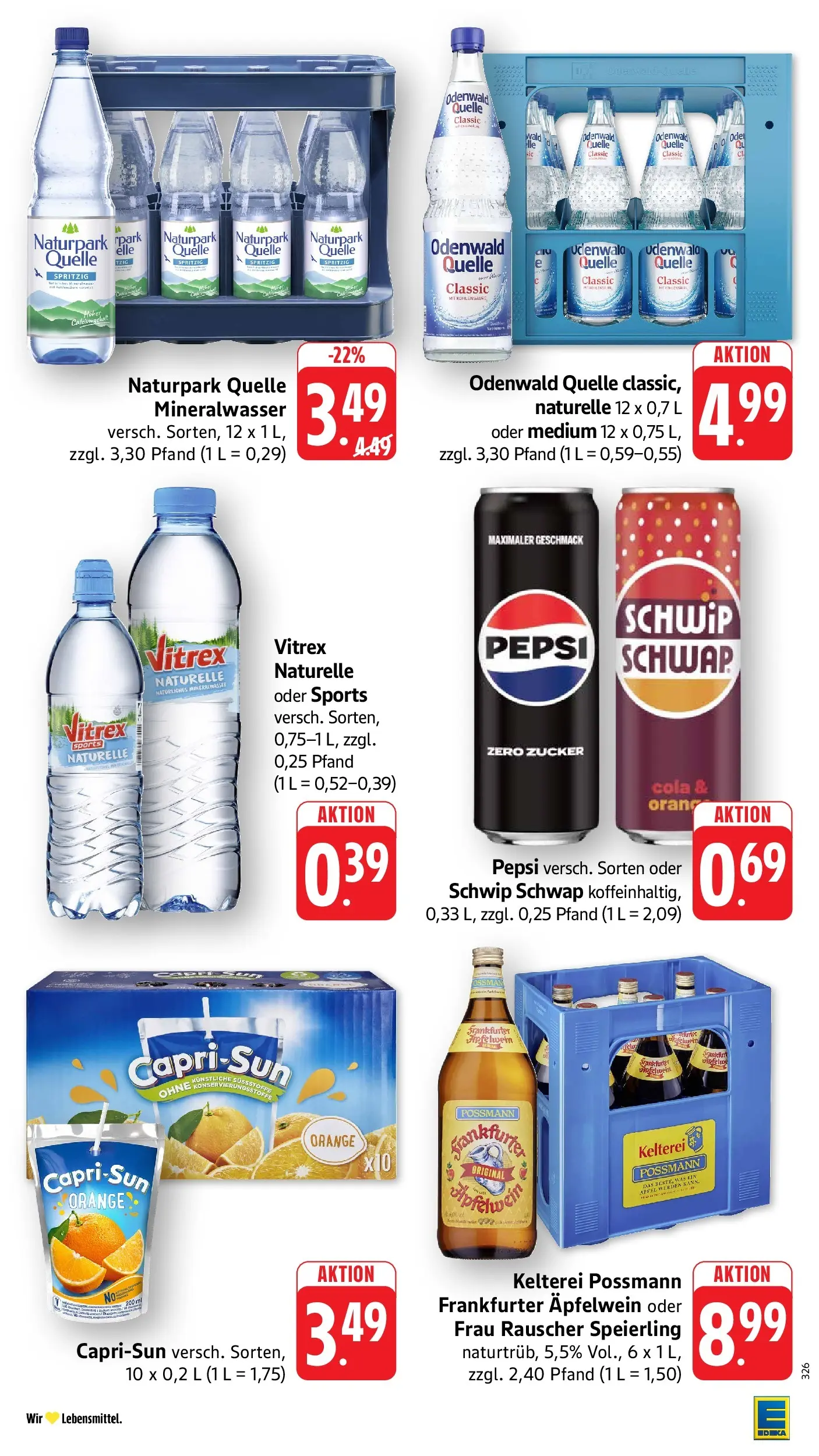 Edeka prospekt Pfungstadt	 (ab 17.05.2026) » Angebote Online | Seite: 38 | Produkte: Cola, Äpfel, Mineralwasser, Pepsi