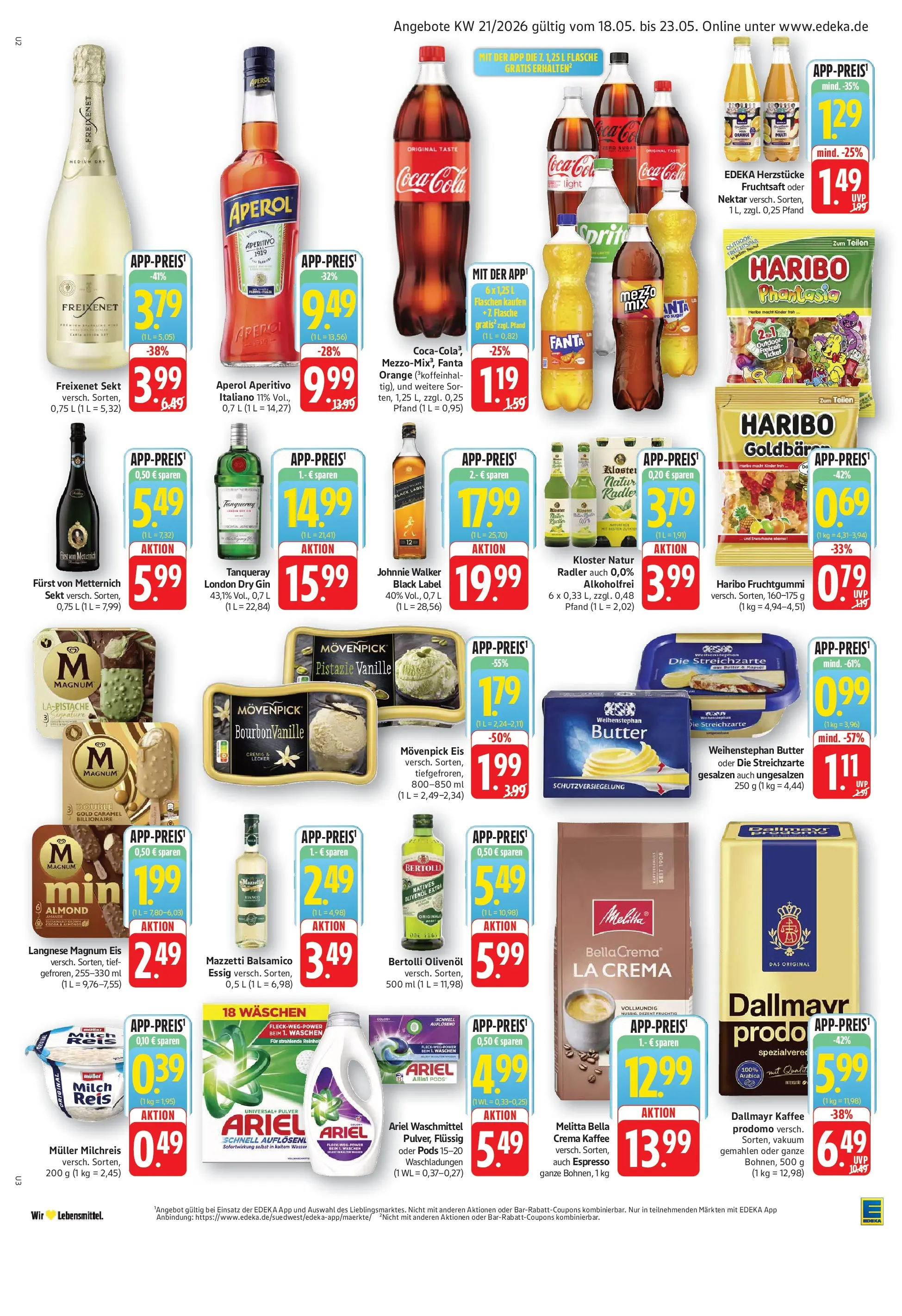 Edeka prospekt Walldorf	 (ab 17.05.2026) » Angebote Online | Seite: 6 | Produkte: Melitta, Ariel, Balsamico, Fruchtsaft