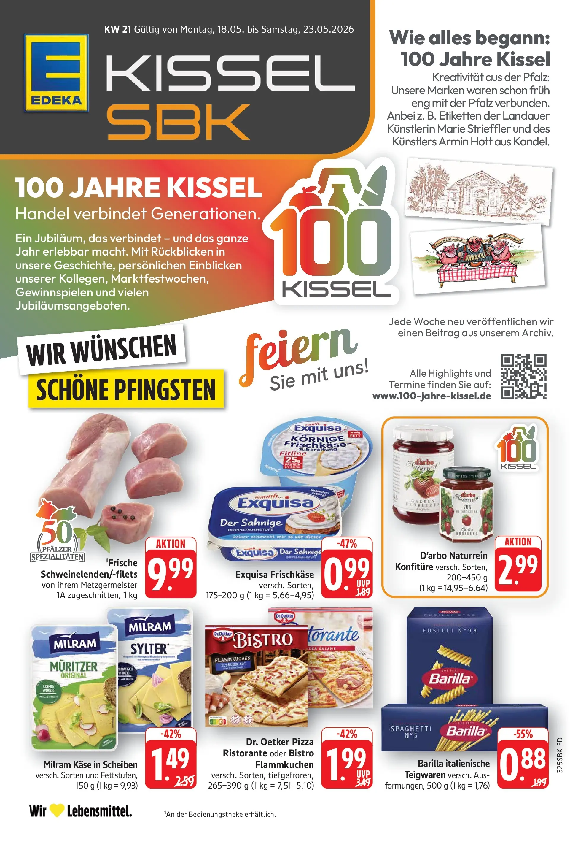 Edeka prospekt Walldorf	 (ab 17.05.2026) » Angebote Online | Seite: 7 | Produkte: Barilla, Exquisa frischkase, Milram, Pasta