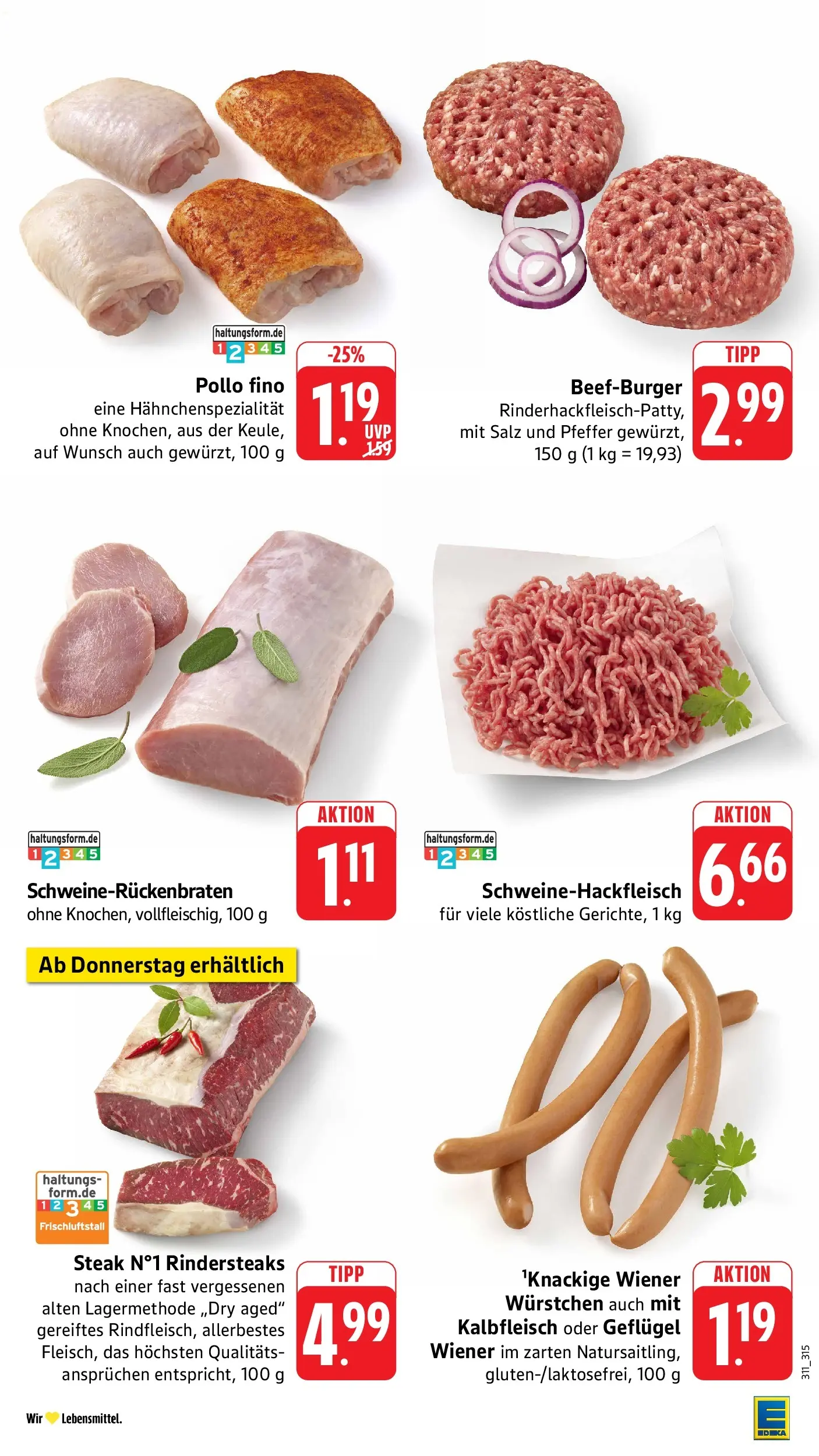 Edeka prospekt Freiburg	 (ab 17.05.2026) » Angebote Online | Seite: 18 | Produkte: Wiener wurstchen, Salz, Pfeffer, Steak