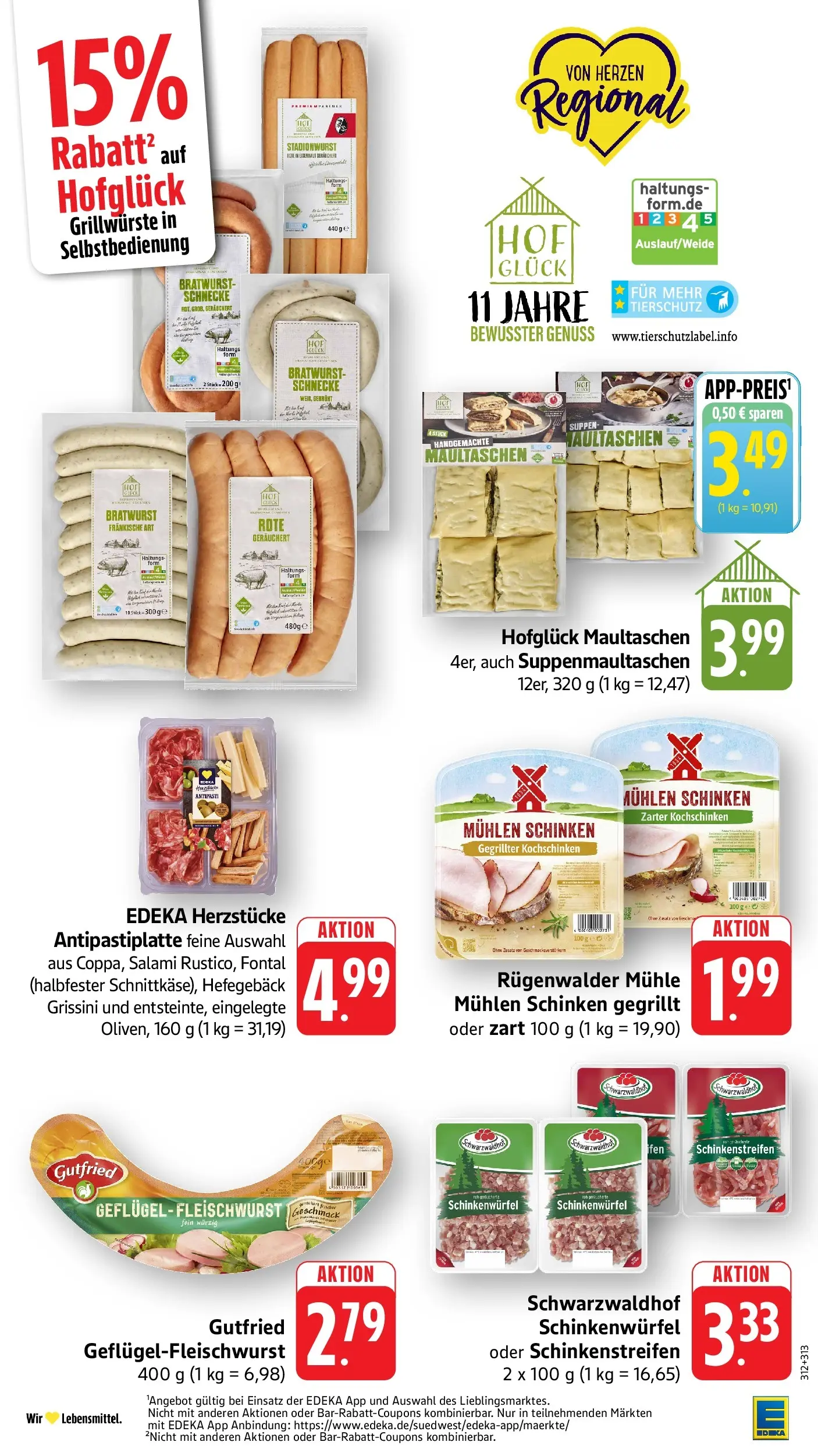 Edeka prospekt Freiburg	 (ab 17.05.2026) » Angebote Online | Seite: 24 | Produkte: Mühle, Bratwurst, Salami, Maultaschen