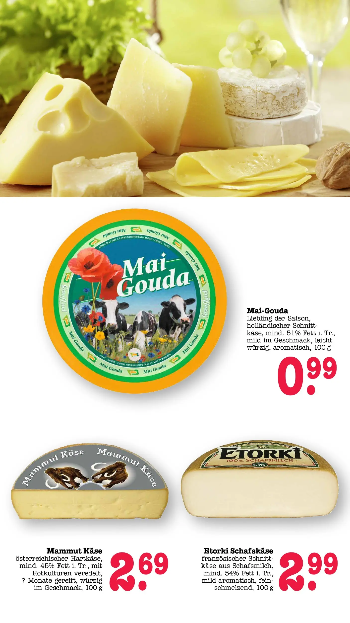Edeka prospekt Wörth Am Rhein (ab 17.05.2026) » Angebote Online | Seite: 20 | Produkte: Käse, Gouda, Schafskase Edeka prospekt Wörth Am Rhein (ab 17.05.2026) » Angebote Online | Seite: 20 | Produkte: Käse, Gouda, Schafskase