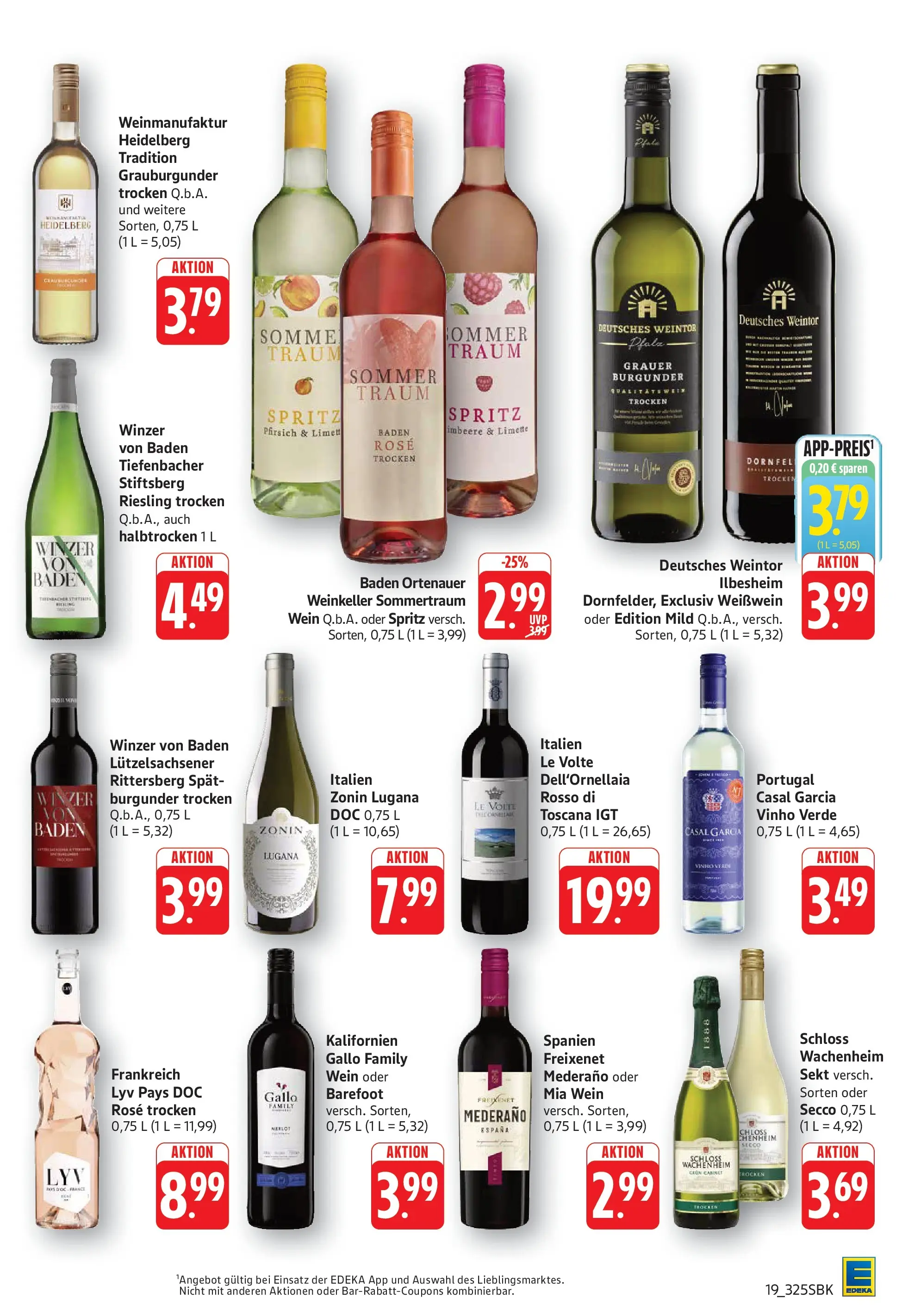 Edeka prospekt Walldorf	 (ab 17.05.2026) » Angebote Online | Seite: 25 | Produkte: Sekt, Pfirsich, Limette, Wein