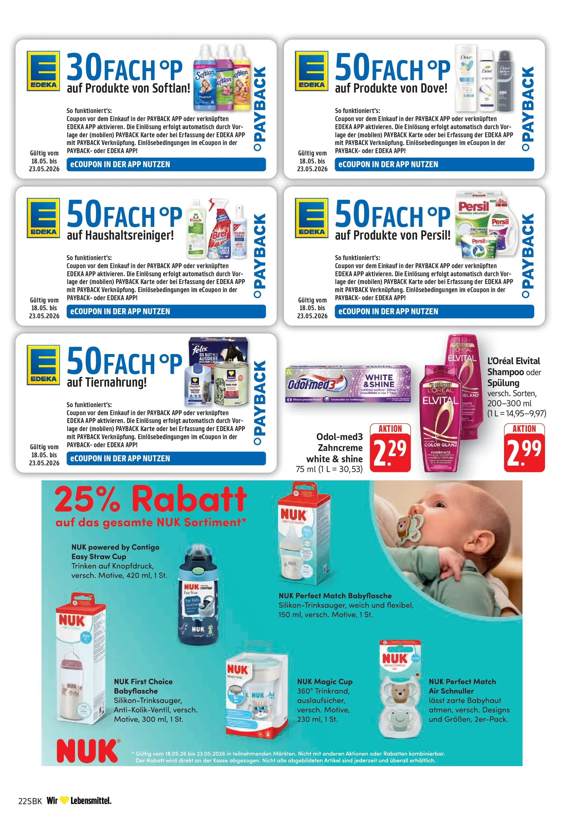 Edeka prospekt Walldorf	 (ab 17.05.2026) » Angebote Online | Seite: 28 | Produkte: Shampoo, Spülung, Persil
