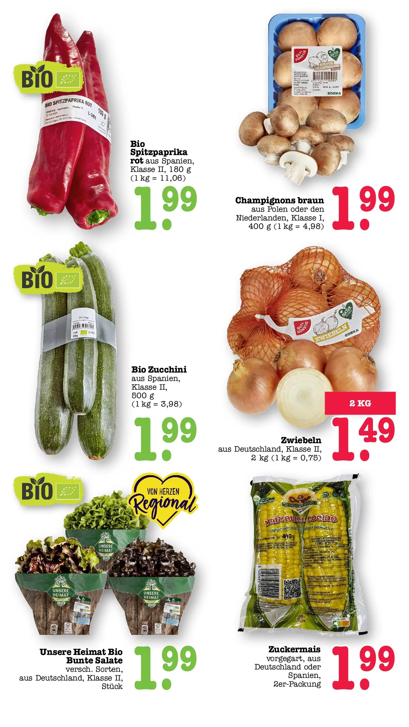 Edeka prospekt Wörth Am Rhein (ab 17.05.2026) » Angebote Online | Seite: 33 | Produkte: Champignons, Zwiebeln, Zucchini Edeka prospekt Wörth Am Rhein (ab 17.05.2026) » Angebote Online | Seite: 33 | Produkte: Champignons, Zwiebeln, Zucchini