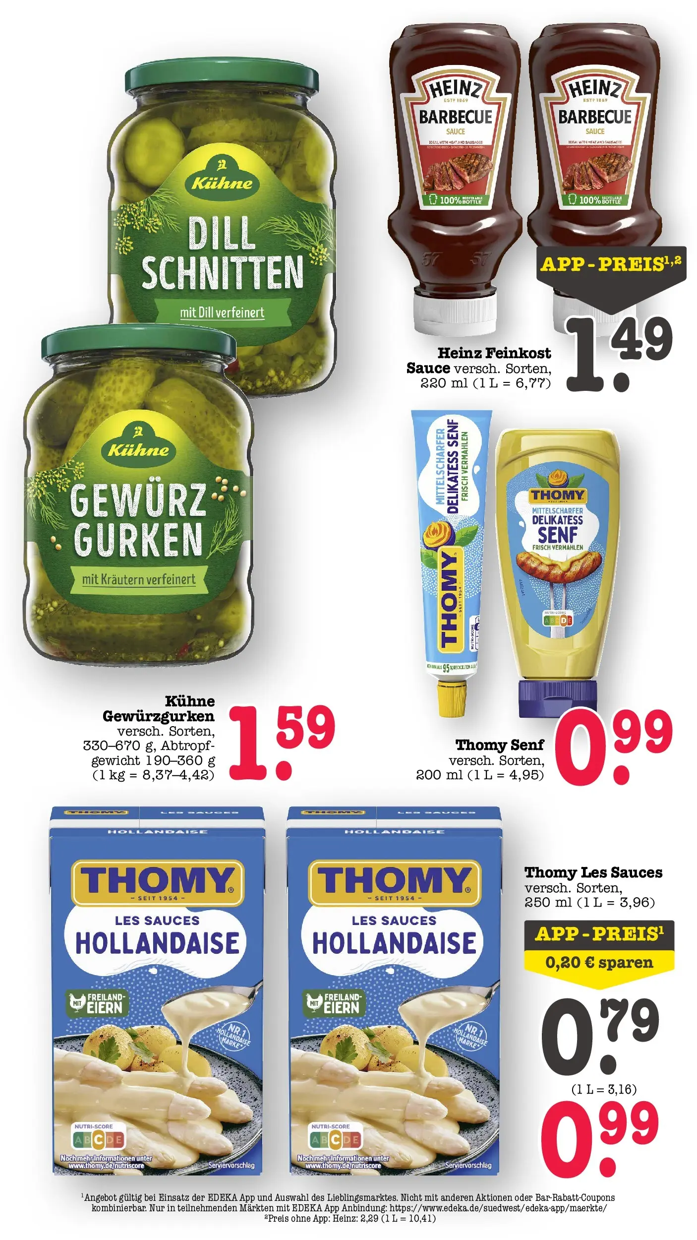 Edeka prospekt Wörth Am Rhein (ab 17.05.2026) » Angebote Online | Seite: 46 | Produkte: Gewicht, Thomy les sauces, Dill, Gurken Edeka prospekt Wörth Am Rhein (ab 17.05.2026) » Angebote Online | Seite: 46 | Produkte: Gewicht, Thomy les sauces, Dill, Gurken