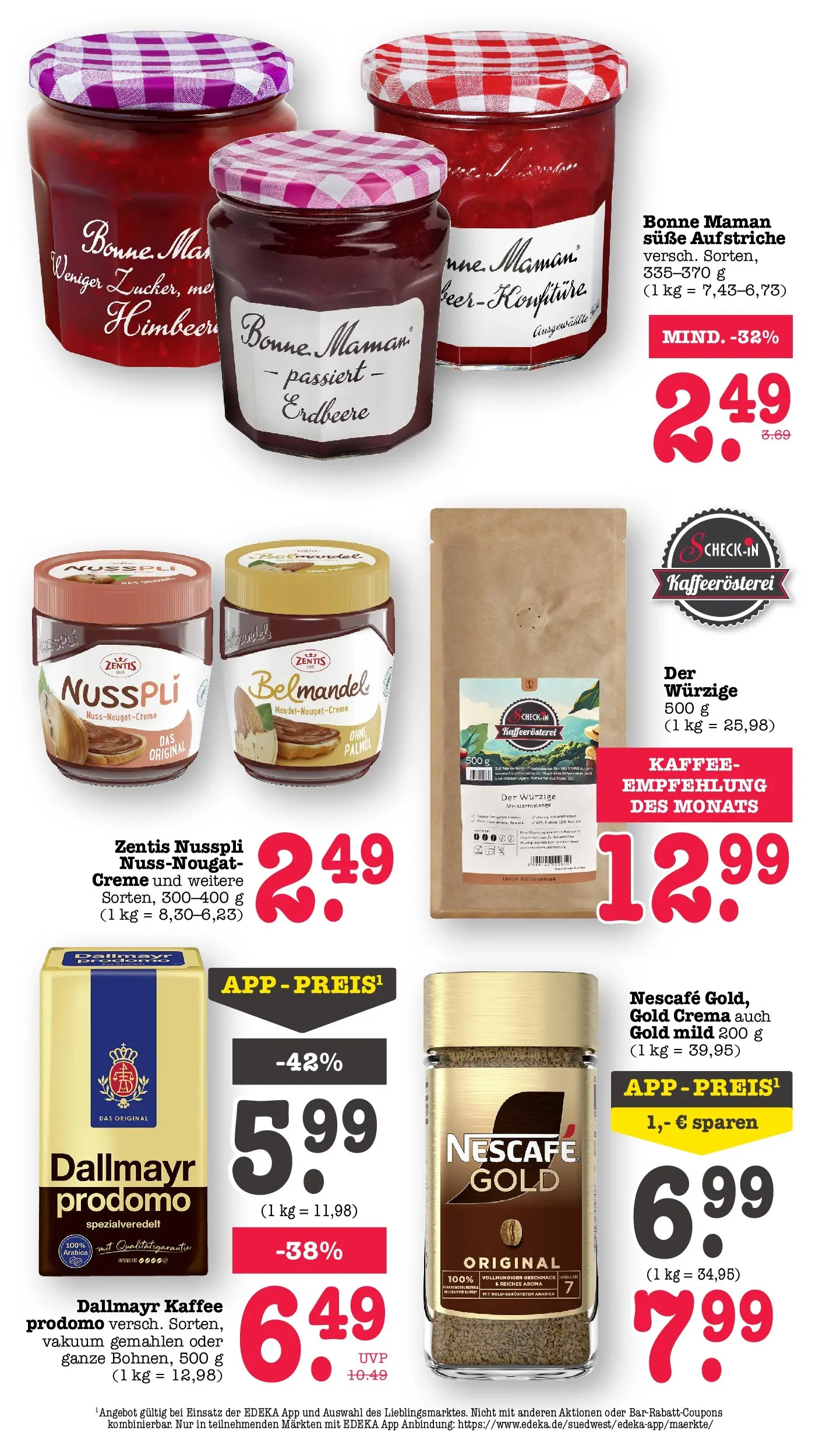 Edeka prospekt Wörth Am Rhein (ab 17.05.2026) » Angebote Online | Seite: 48 | Produkte: Kaffee, Creme, Dallmayr, Bonne maman Edeka prospekt Wörth Am Rhein (ab 17.05.2026) » Angebote Online | Seite: 48 | Produkte: Kaffee, Creme, Dallmayr, Bonne maman