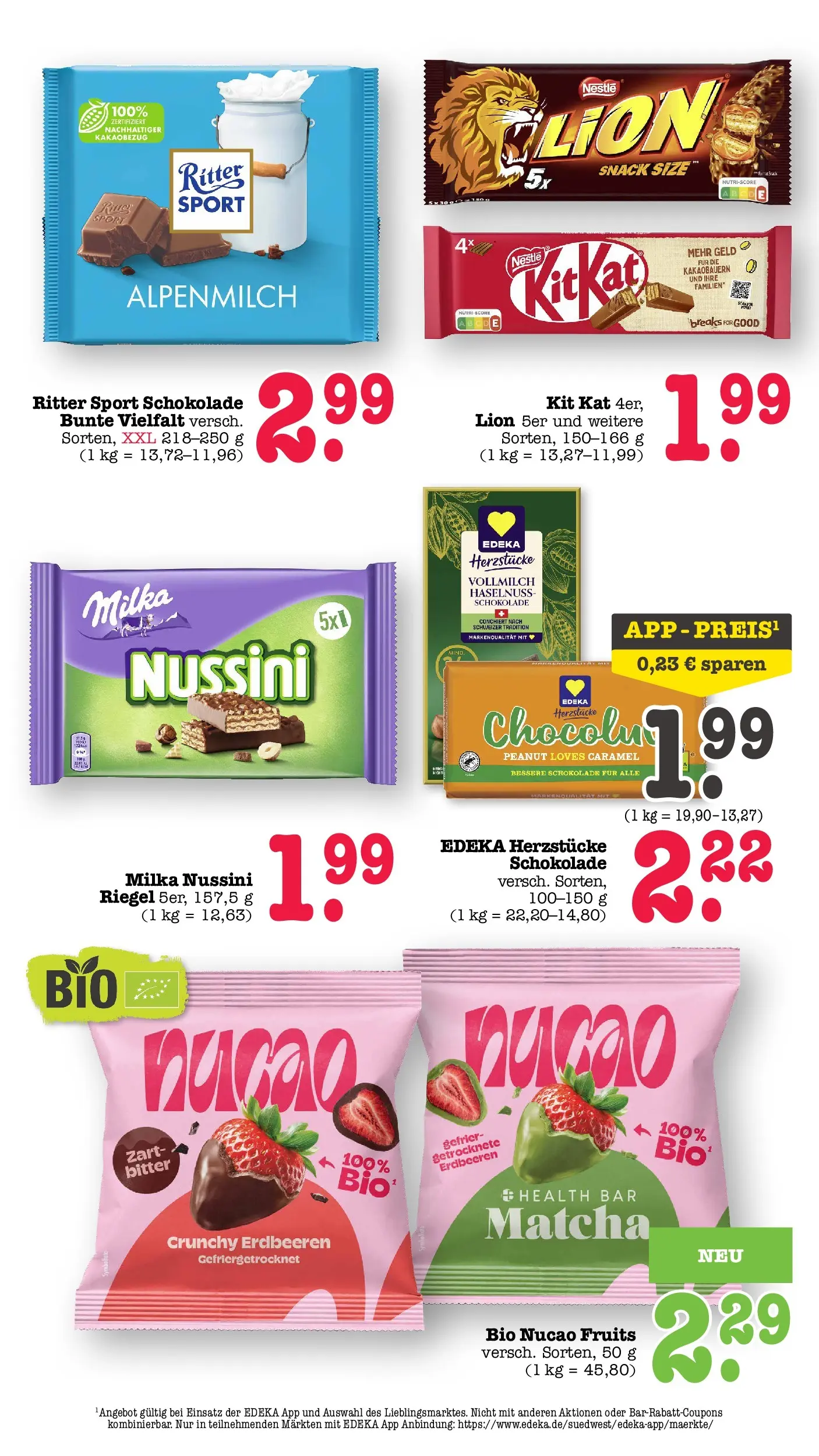 Edeka prospekt Bühlertal (ab 17.05.2026) » Angebote Online | Seite: 56 | Produkte: Schokolade, Ritter sport, Milka, Erdbeeren Edeka prospekt Bühlertal (ab 17.05.2026) » Angebote Online | Seite: 56 | Produkte: Schokolade, Ritter sport, Milka, Erdbeeren