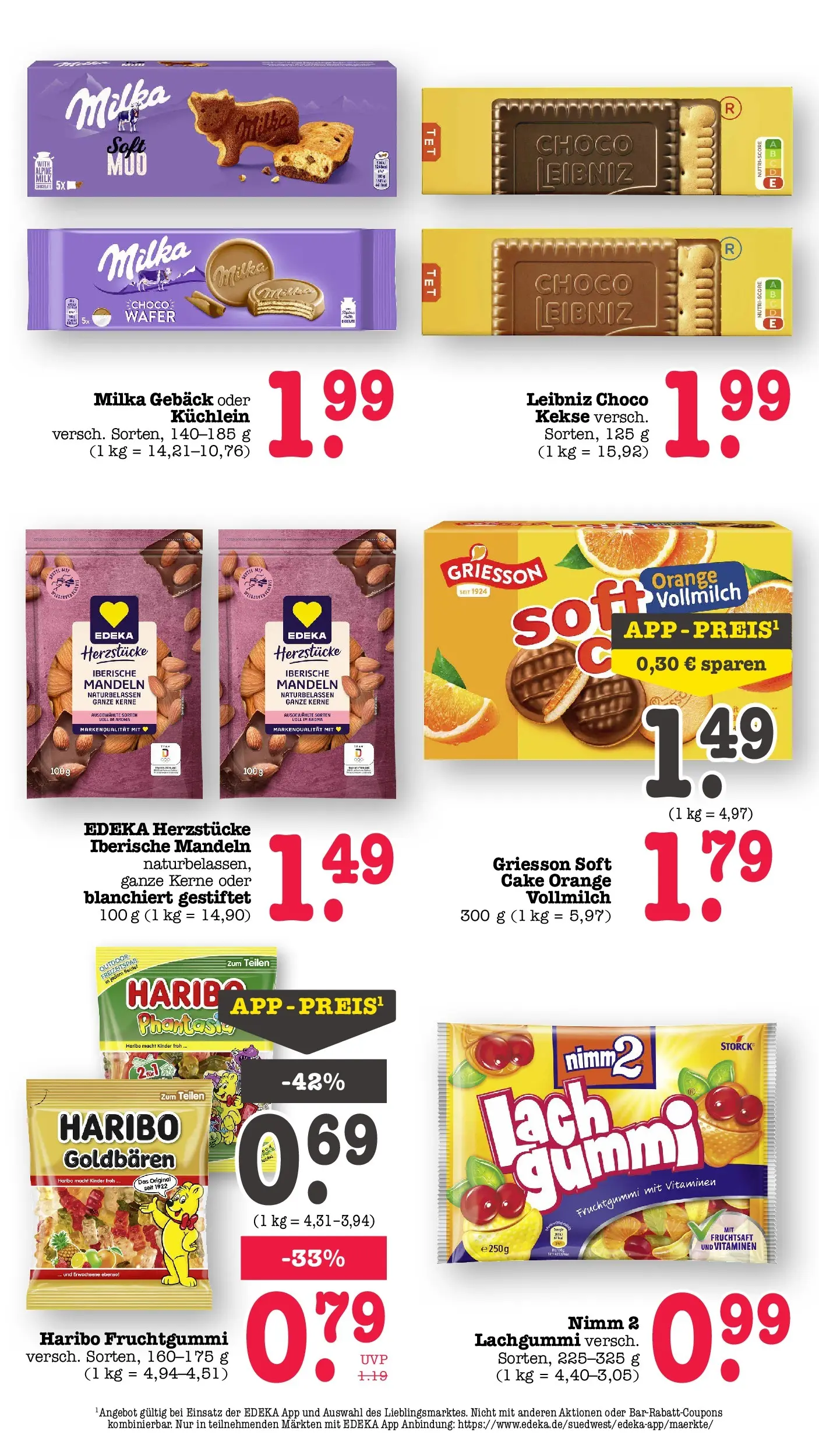Edeka prospekt Wörth Am Rhein (ab 17.05.2026) » Angebote Online | Seite: 51 | Produkte: Haribo, Mandeln, Milka, Fruchtsaft Edeka prospekt Wörth Am Rhein (ab 17.05.2026) » Angebote Online | Seite: 51 | Produkte: Haribo, Mandeln, Milka, Fruchtsaft
