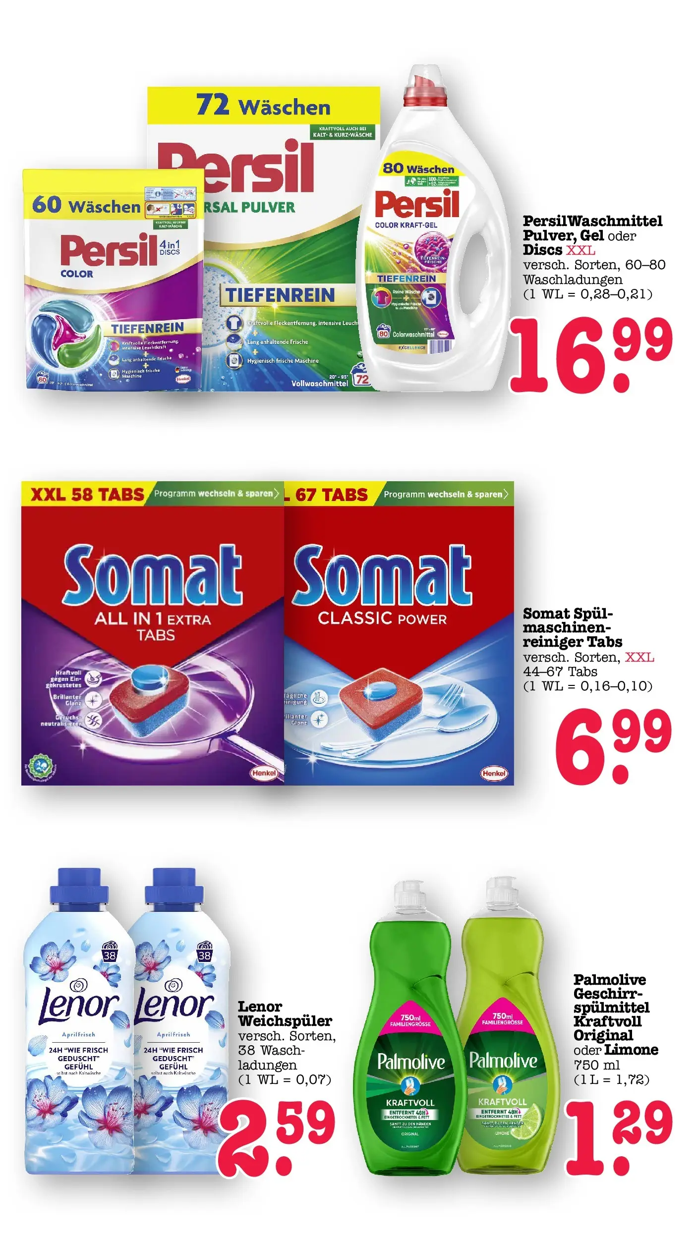 Edeka prospekt Wörth Am Rhein (ab 17.05.2026) » Angebote Online | Seite: 62 | Produkte: Lenor, Weichspüler, Geschirrspülmittel, Persil Edeka prospekt Wörth Am Rhein (ab 17.05.2026) » Angebote Online | Seite: 62 | Produkte: Lenor, Weichspüler, Geschirrspülmittel, Persil