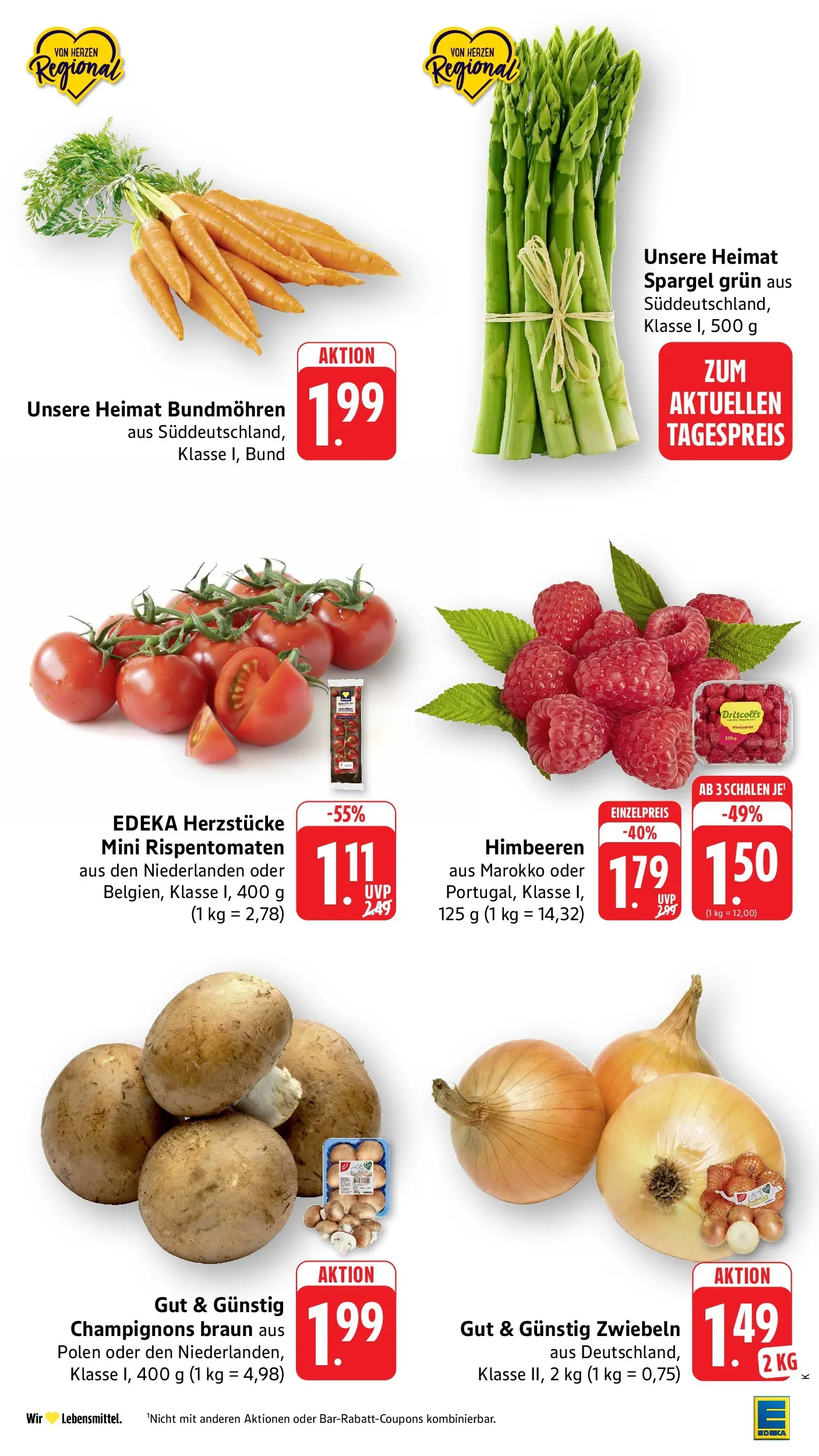 Edeka prospekt Ettenheim	 (ab 17.05.2026) » Angebote Online | Seite: 13 | Produkte: Himbeeren, Spargel, Champignons, Zwiebeln