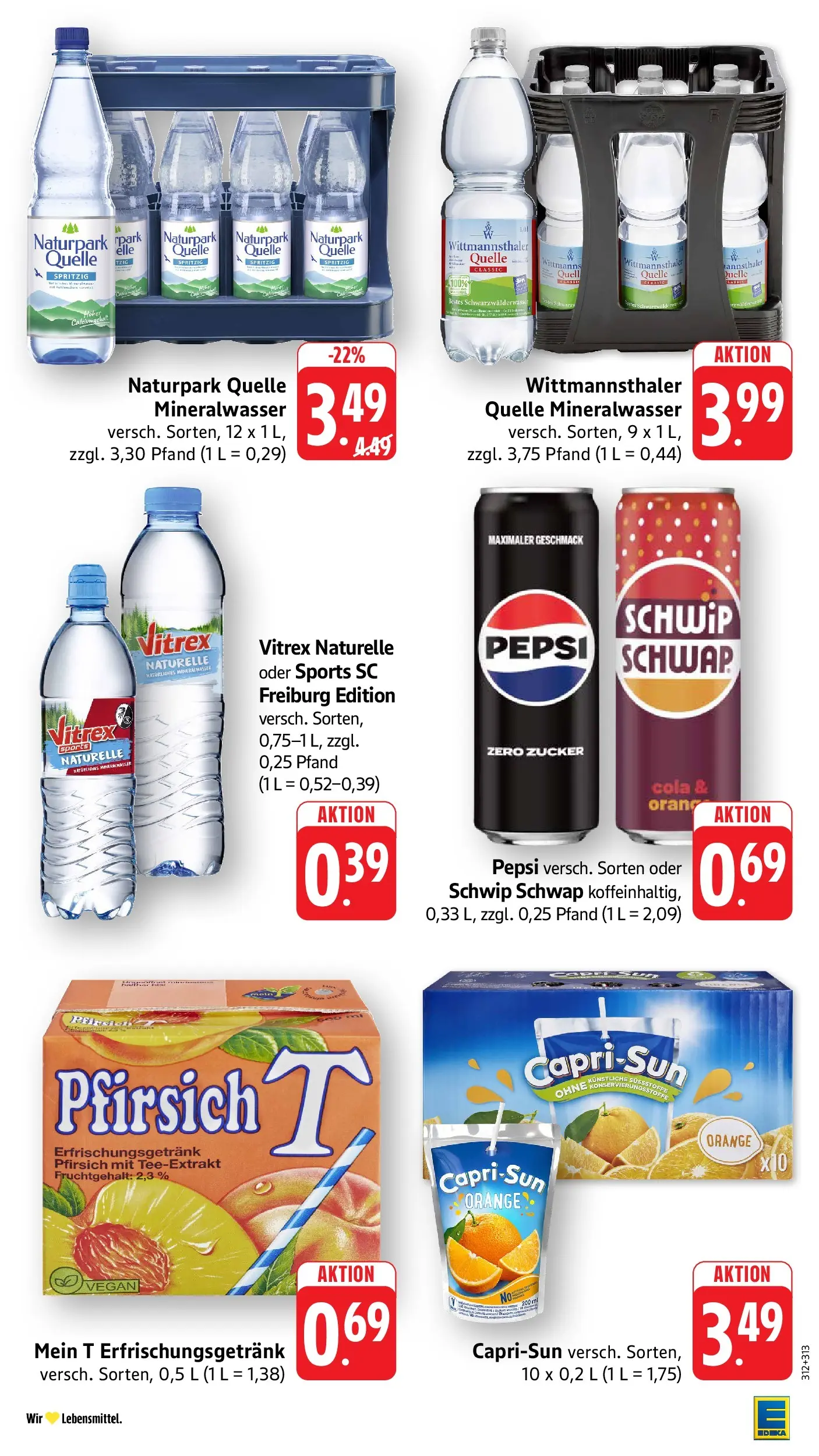 Edeka prospekt Ettenheim	 (ab 17.05.2026) » Angebote Online | Seite: 36 | Produkte: Schwip schwap, Mineralwasser, Pfirsich, Pepsi